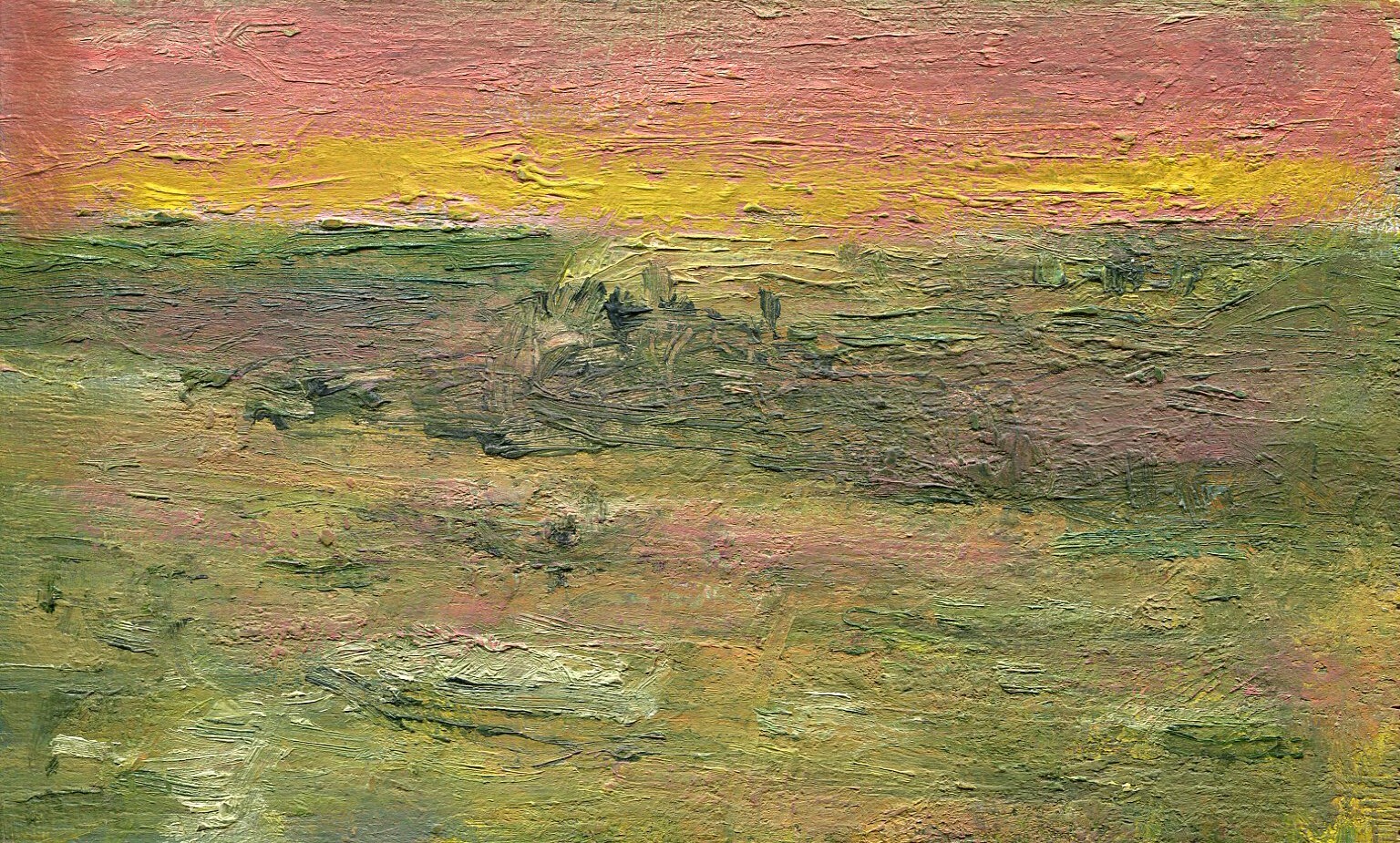Sunset on Cape Cod Dunes 5×8 in. Oil on archival panel Hall Groat Sr.