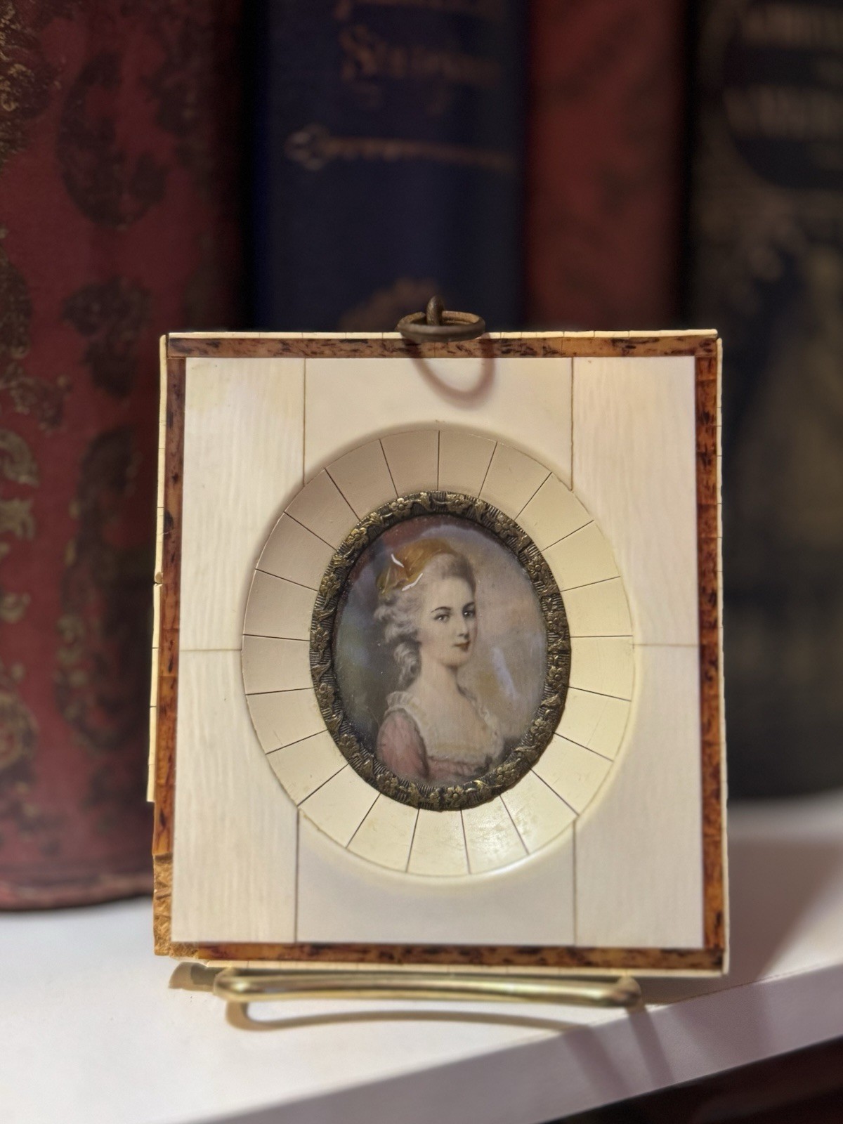 Hand Painted Miniature Portrait Mozart ‘s wife Constance Weber Mozart Brant
