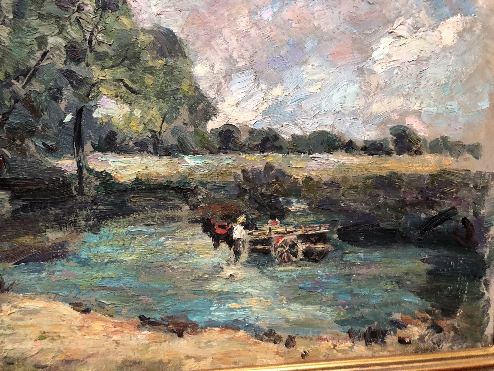 EXTRAORDINARY POST IMPRESSIONIST LANDSCAPE NJ ARTIST GLORIA MERILSON 1926-2005