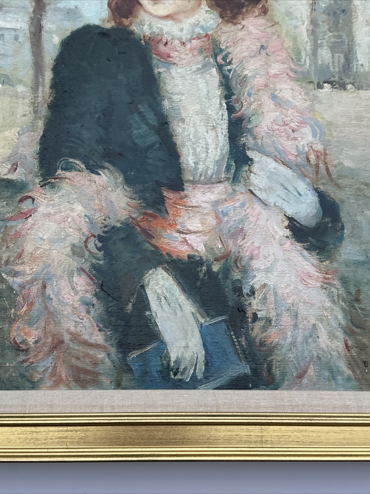 MID CENTURY PAINTING PORTRAIT PRETTY WOMAN WOMEN FEMALE MODEL LISTED FAMOUS 20”