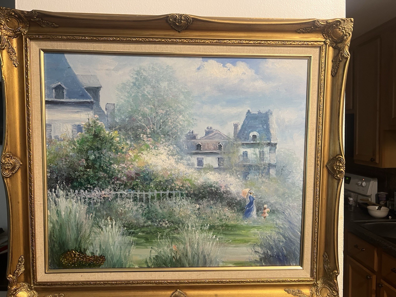 ANDRE GISSON (1921-2003) AMERICAN NY artist OIL PAINTING SIGNED