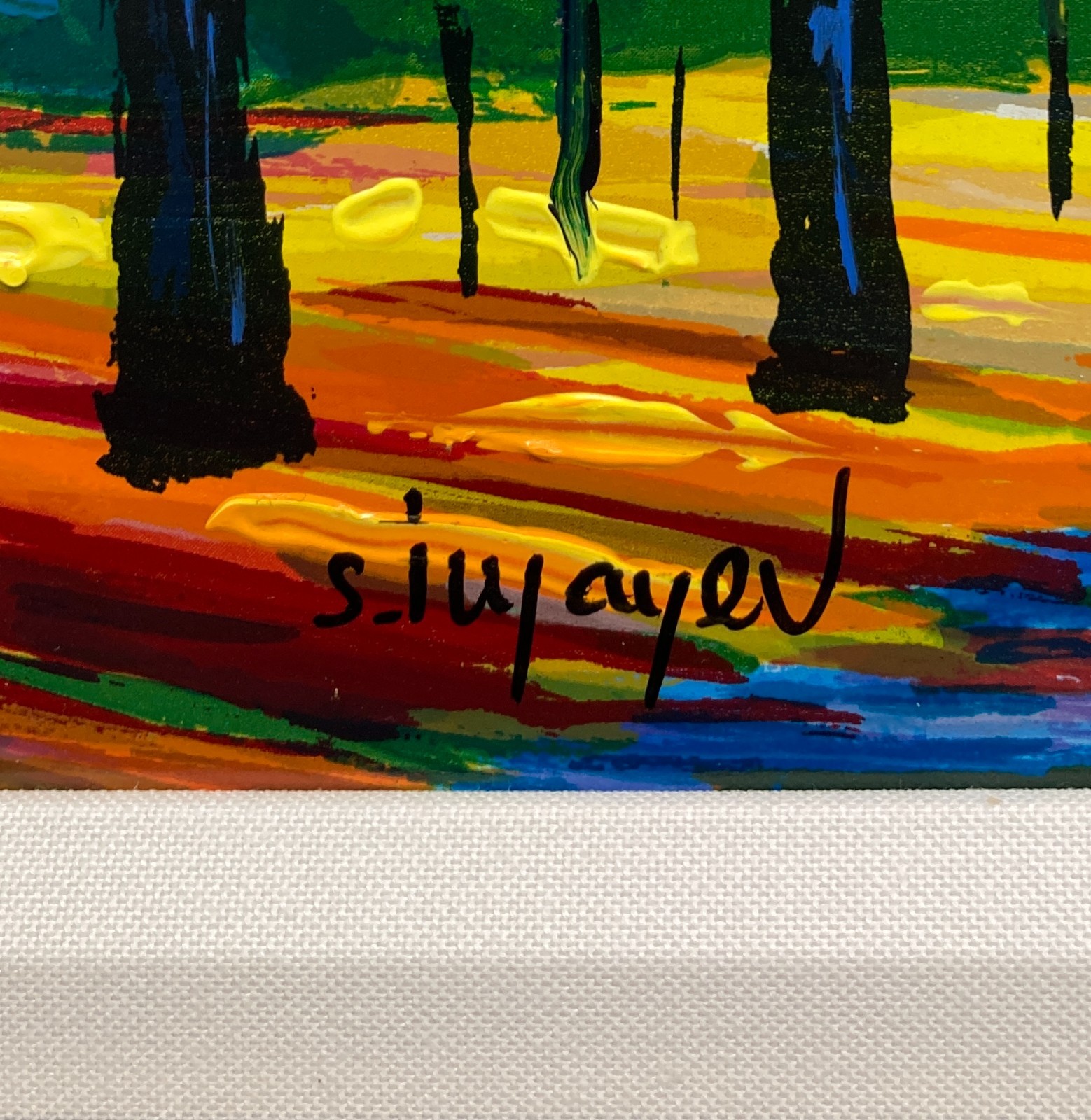 Slava Ilyayev «Under City Lights» Hand Signed Lim. Ed. Serigraph on Wood ART