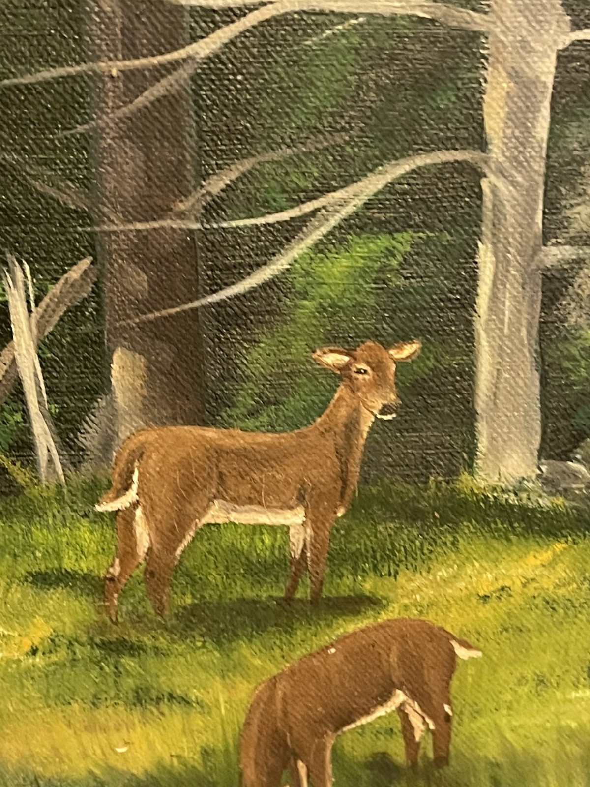 Vtg Robert Muller Original painting signed 1989 nature framed matted 29×23