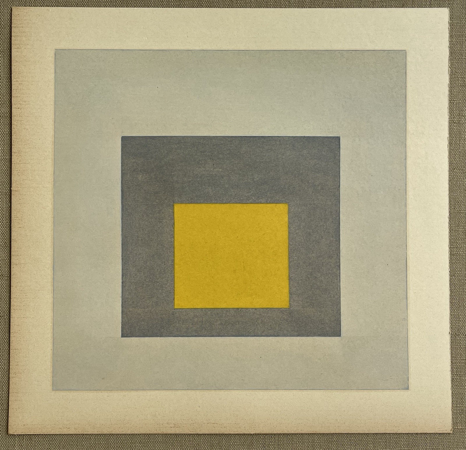 Original Vintage Abstract Minimalist Geometric Painting Oil On Paper Minimalist