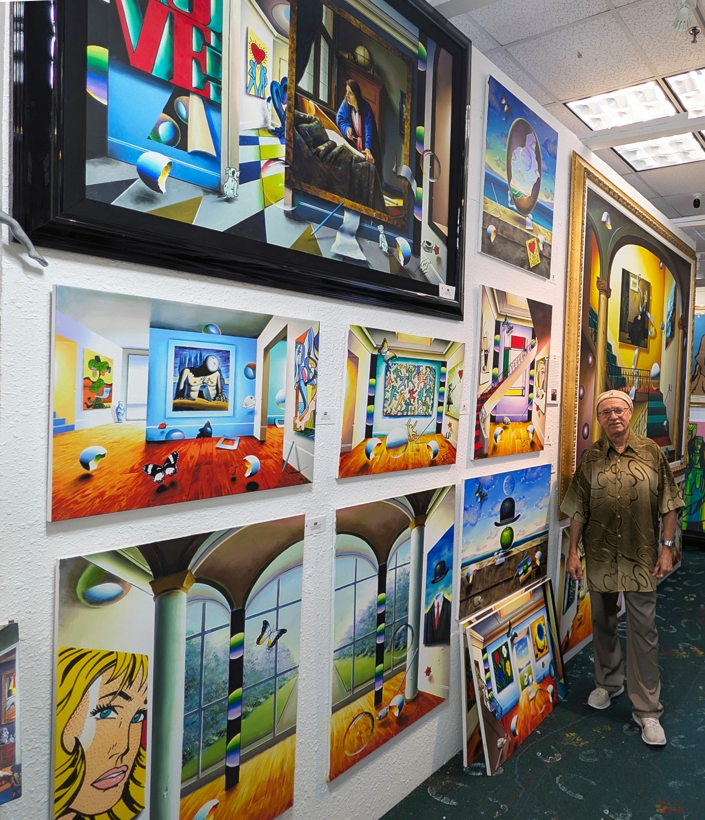 Ferjo «Master Collection» | Huge Original Painting on Canvas 49×69″ Surrealism