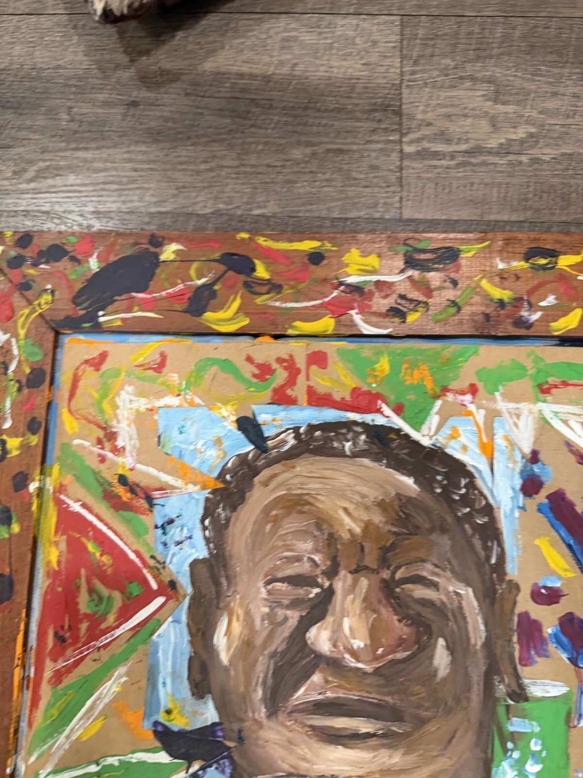 Ernest Lee 1996 Jell-o Original Art Work on Board Signed Folk Art Medium