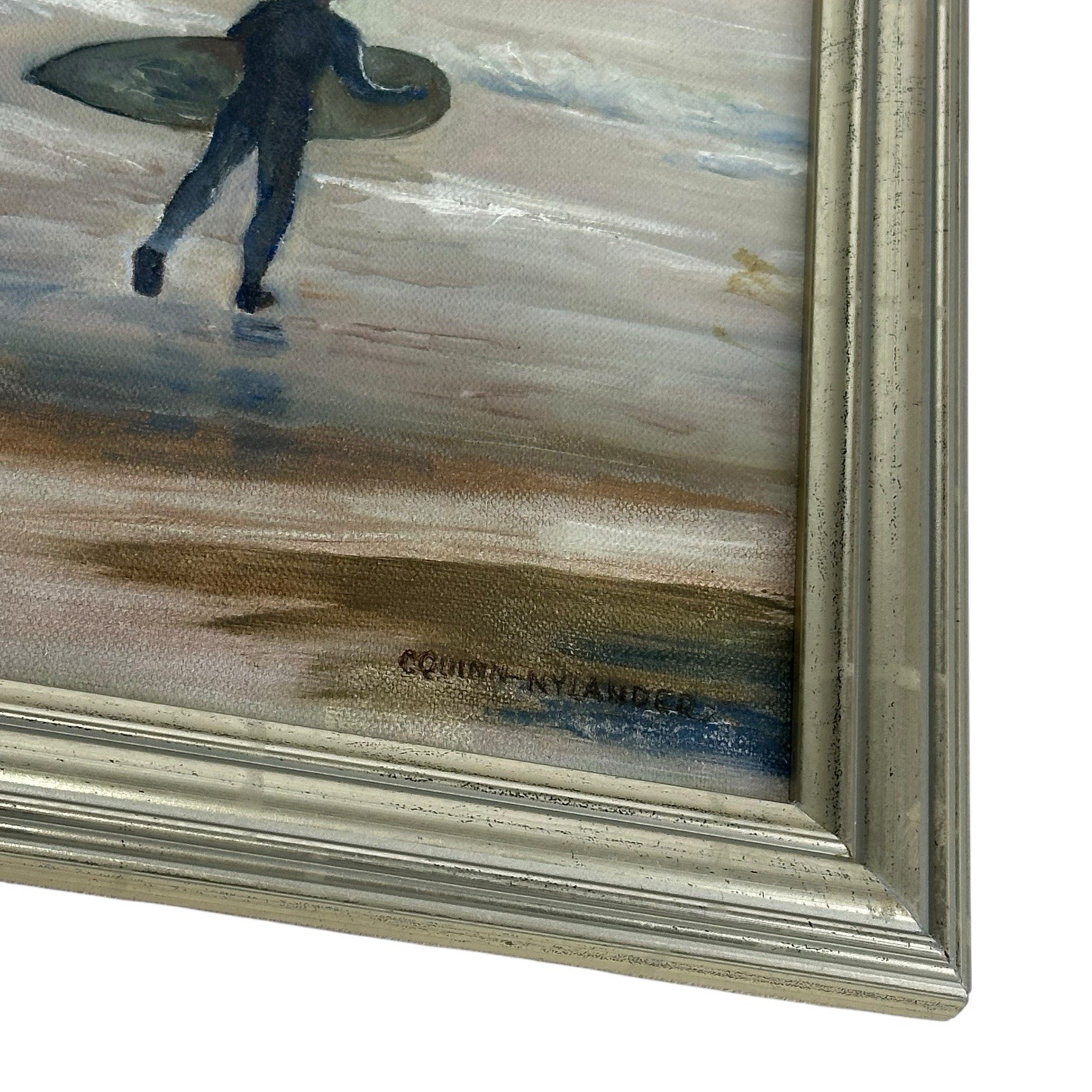 pacific ocean Surf painting Seascape C. Quinn Nylander Seaside Coastal Signed