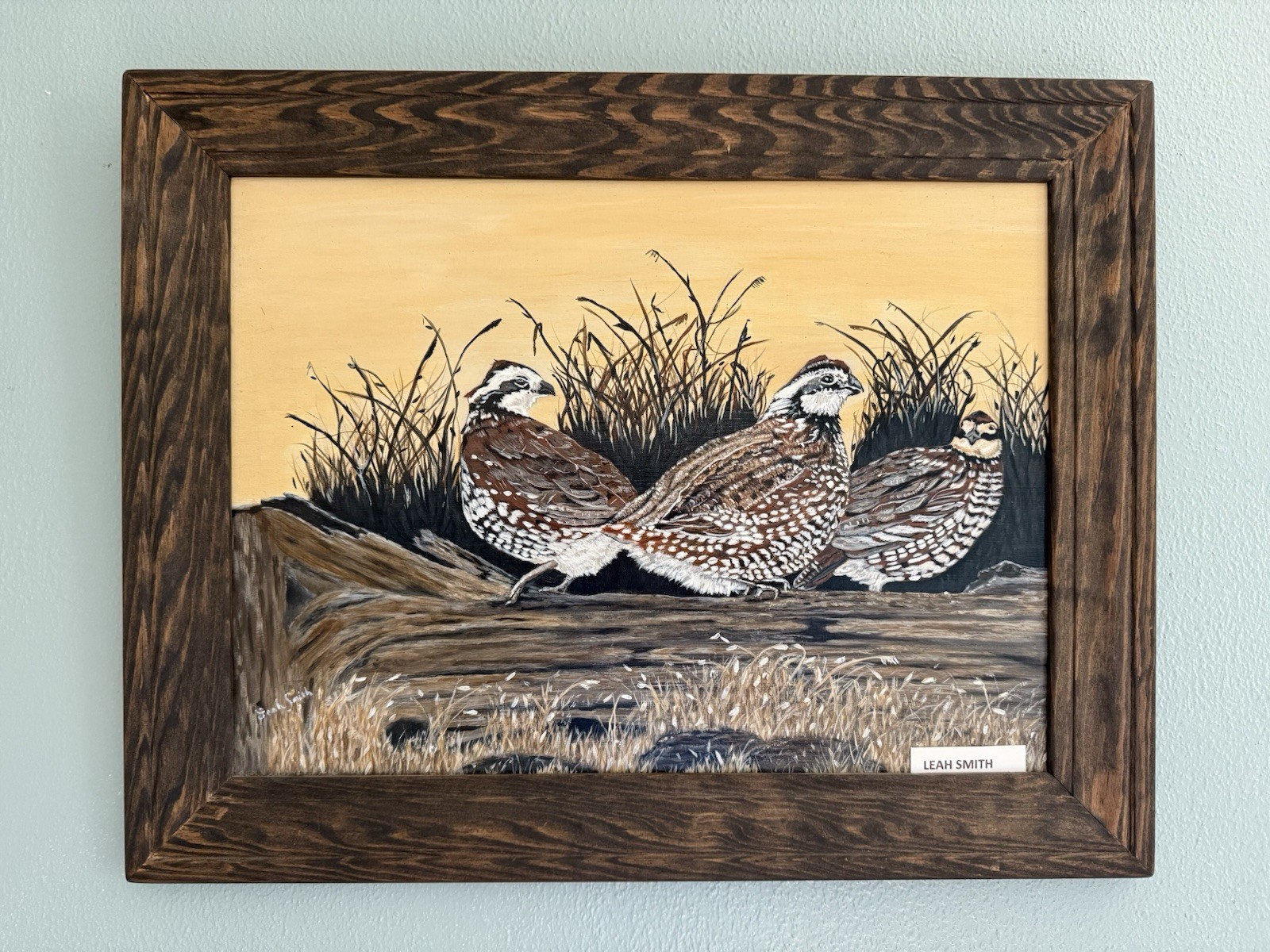 Original Lab And Duck Painting By Arkansas Artist Leah Smith