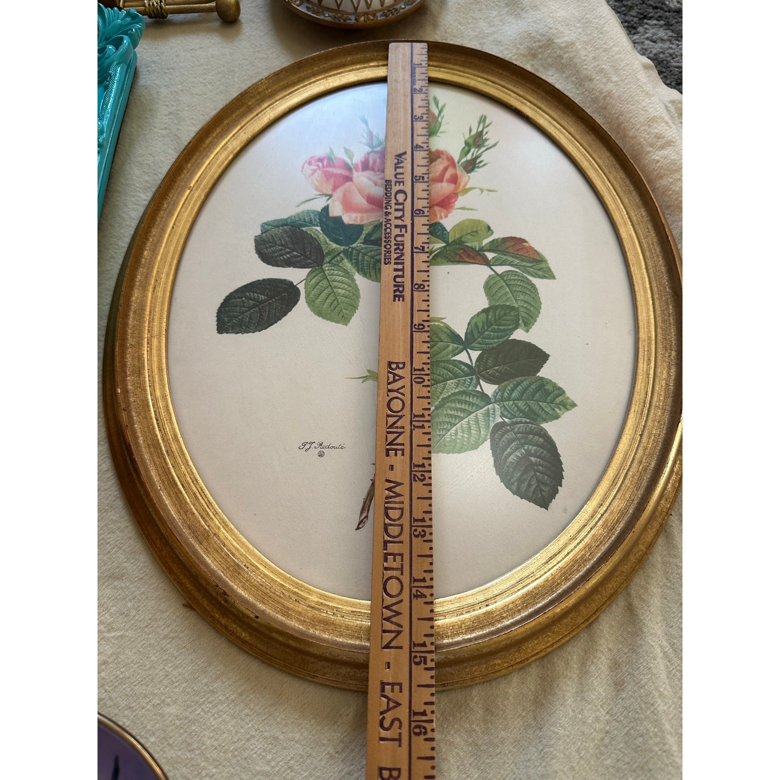 Vintage lot gallery accent wall art pictures set ornate gold framed portraits 13