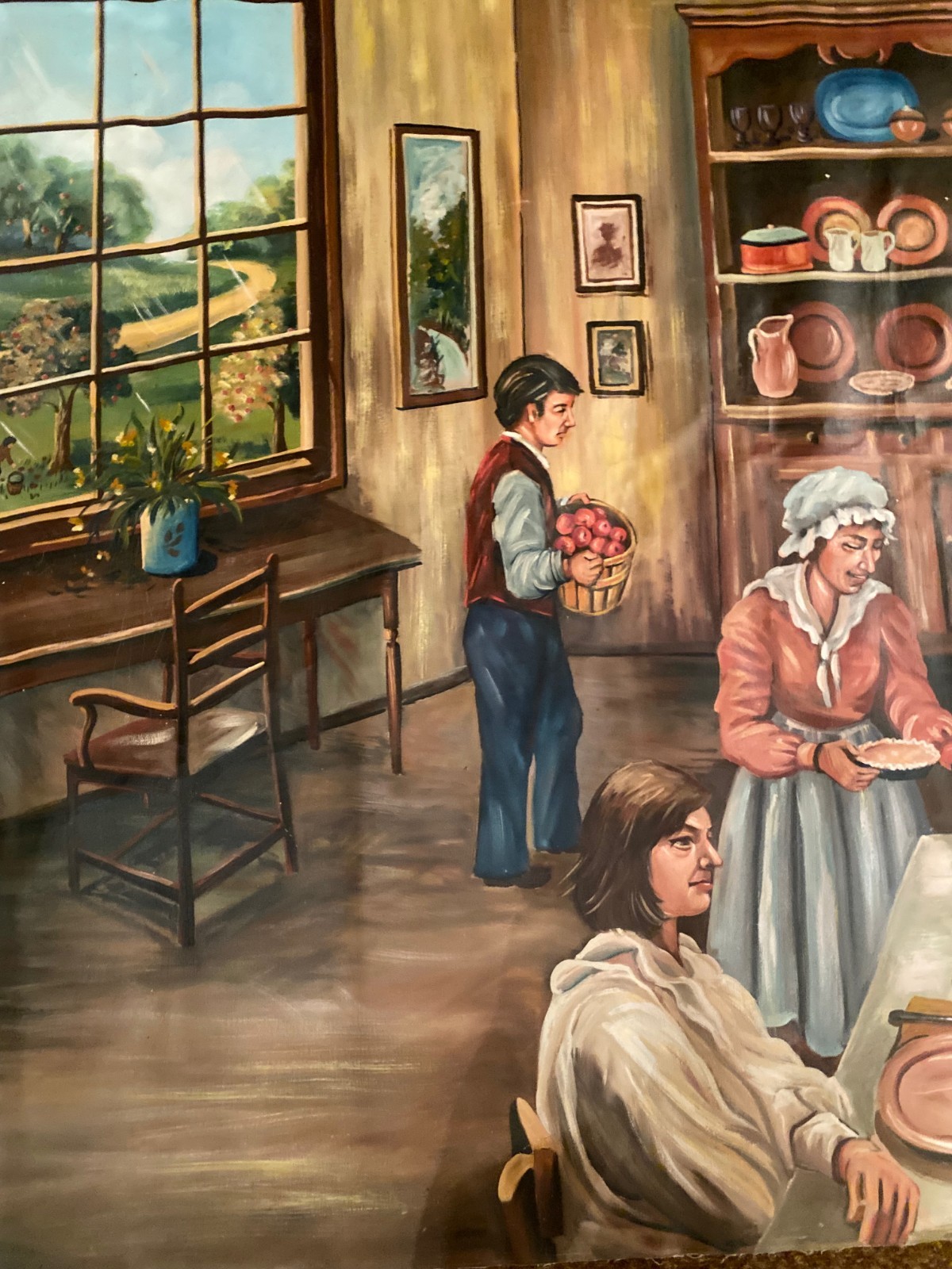 Rt66 Pioneer Restaurant Mural Acrylic painting- Country General Store 21 feet!