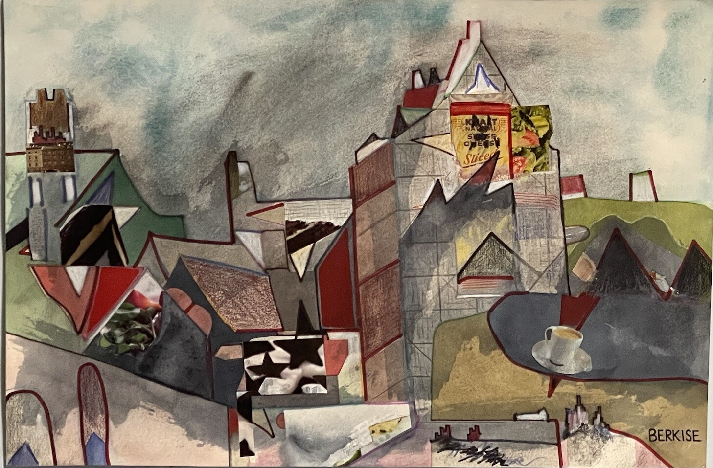 Painting By Woodstock New York Abstract Expressionist Artist Edward Berkise