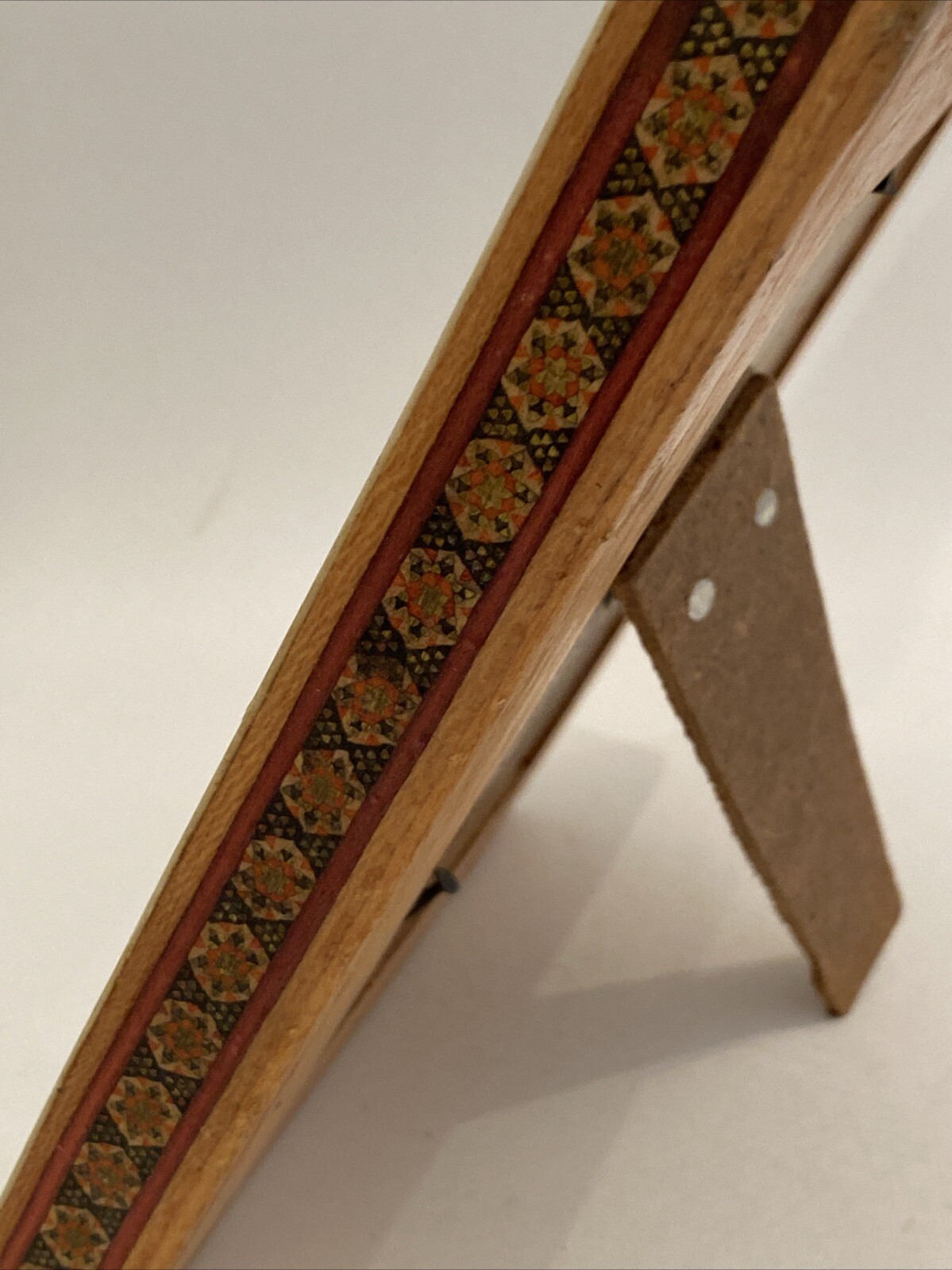 Khatam Kari Rahmen mit original Malerei signiert – Persien