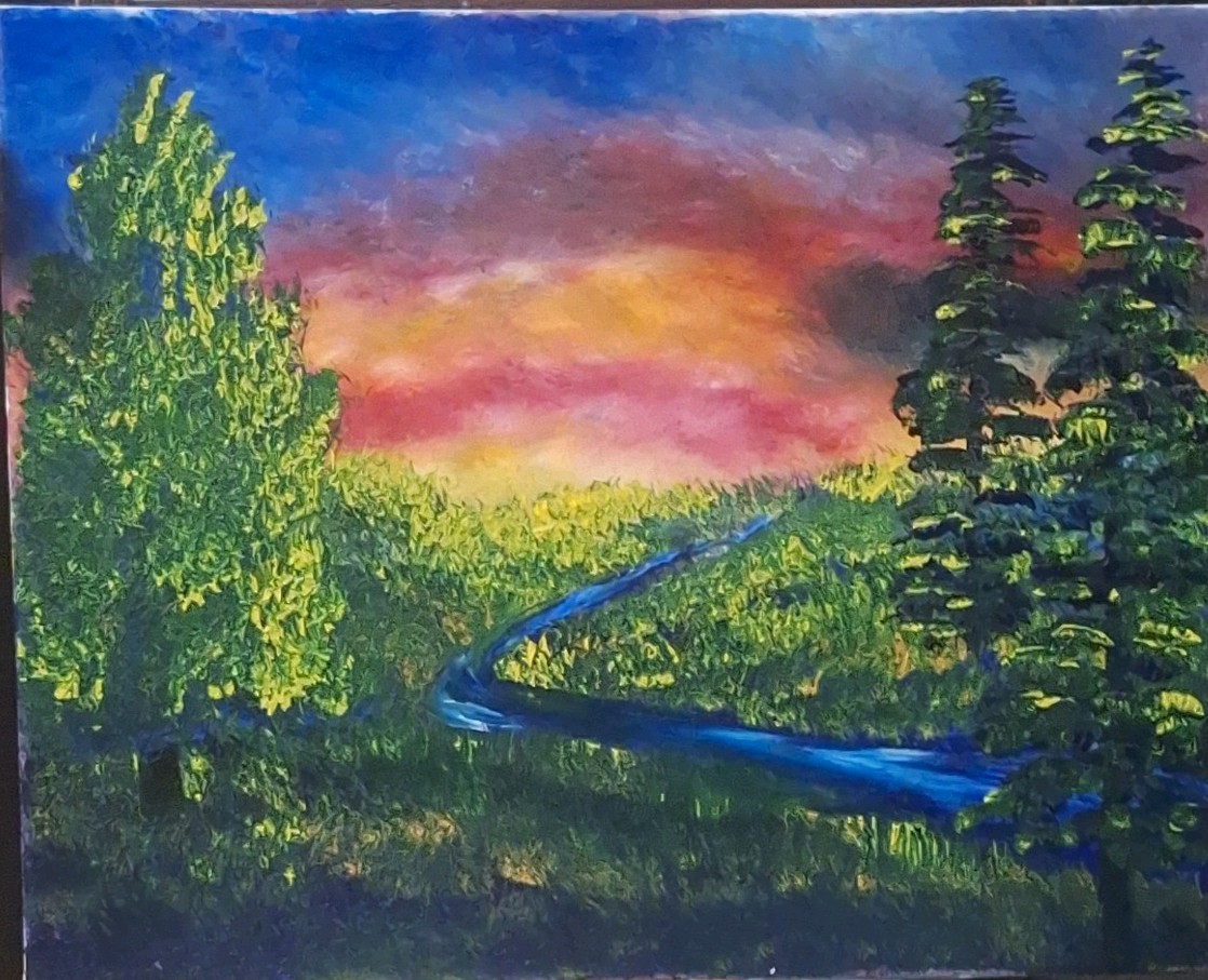 America the Beautiful, Acrylic Painting – 16×20 Hand Painted Artwork on Canvas