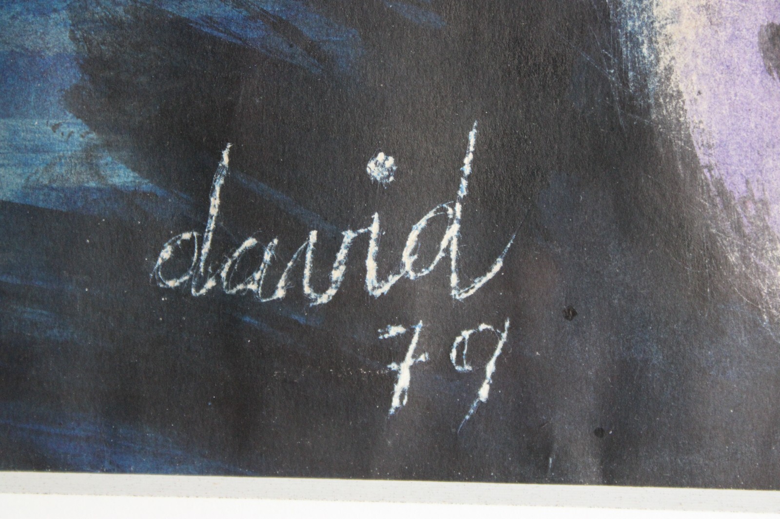 JUAN DAVID POSADA 1911-1981 MIXED MEDIA PAINTING 1979 SIGNED CUBAN LISTED ARTIST