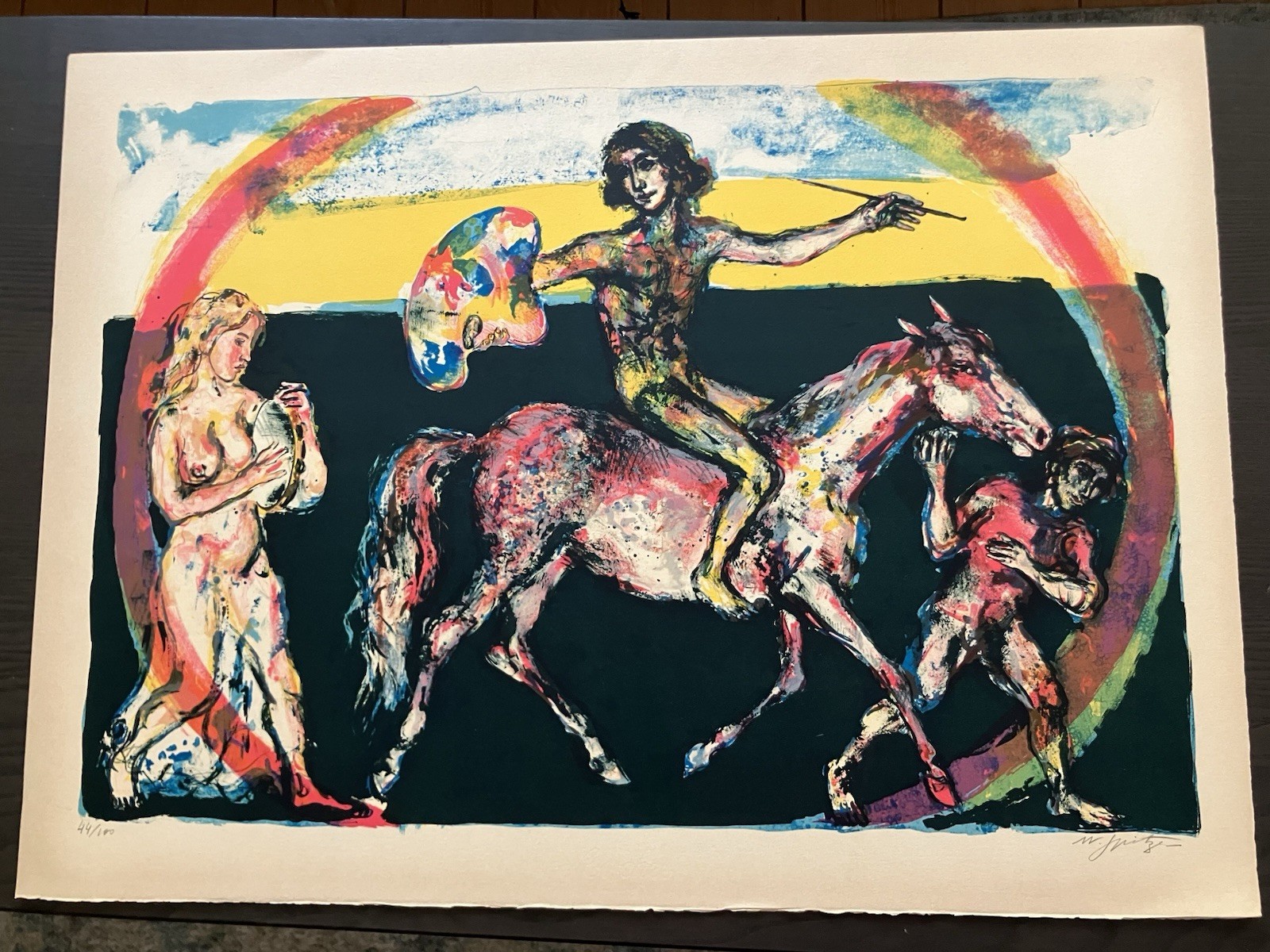 Walter SPITZER (1927-2021) ORIGINAL LITHO Signed Numbered 44/100 22×30