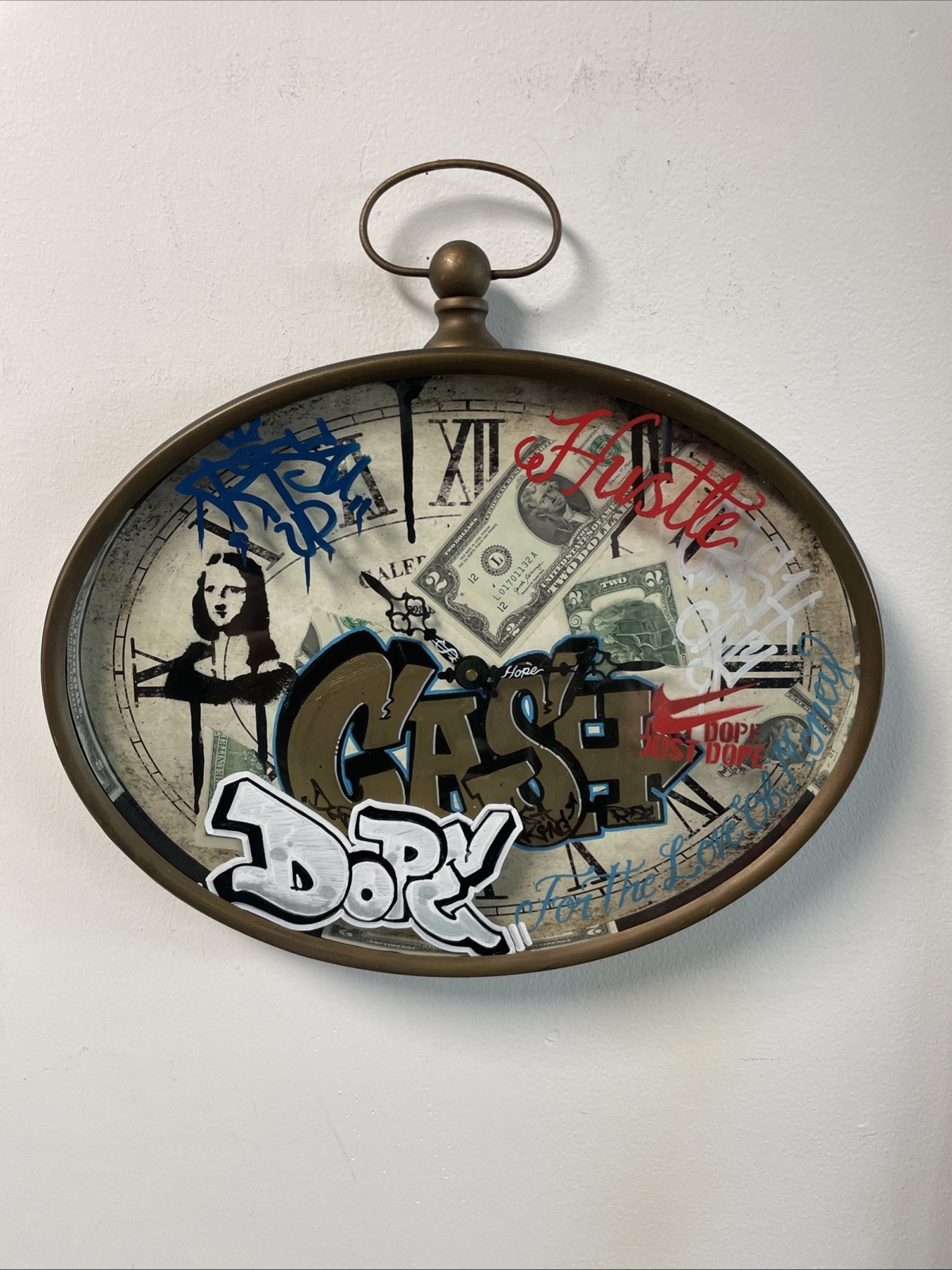 Graffiti Cash Clock Original Painting Street Art Tattoo Art Original Graffiti
