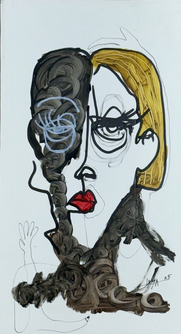 Original Acrylic/Oil Painting Cuban Art 8”x14.5” Artwork on Cardstock by LISA