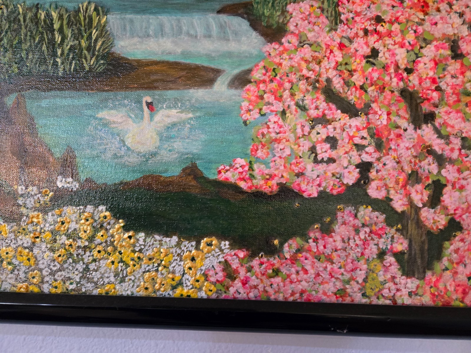 ORIGINAL PAINTING- Fantasy Concept 25″ X 19″ in frame on canvas-detailed work