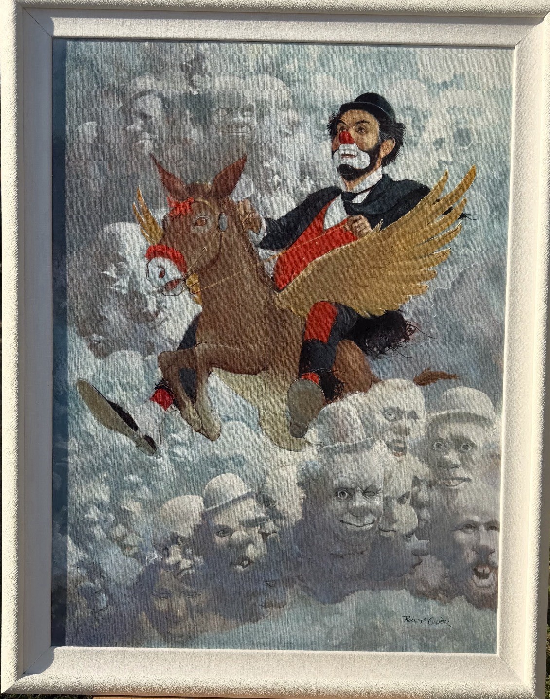 Lg. Original ROBERT OWEN Oil On Canvas 1980s