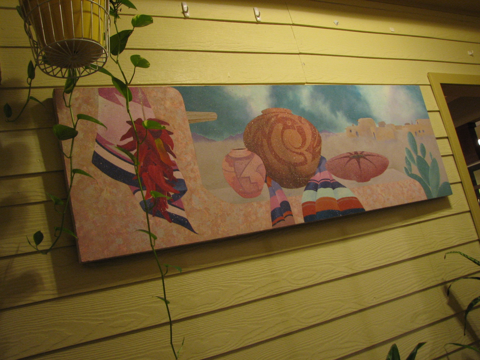 Original Southwestern Painting On Canvas Gallery Wrap 72″ x 24″