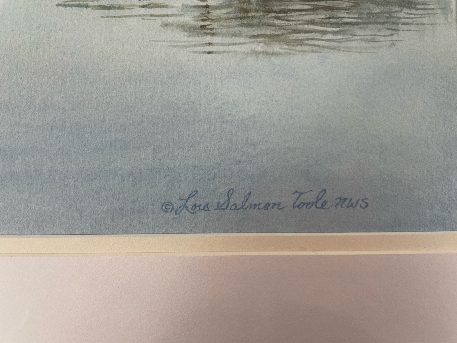 Gentle Seduction by Lois Salmon Toole Framed Matted Signed Watercolor Cleveland