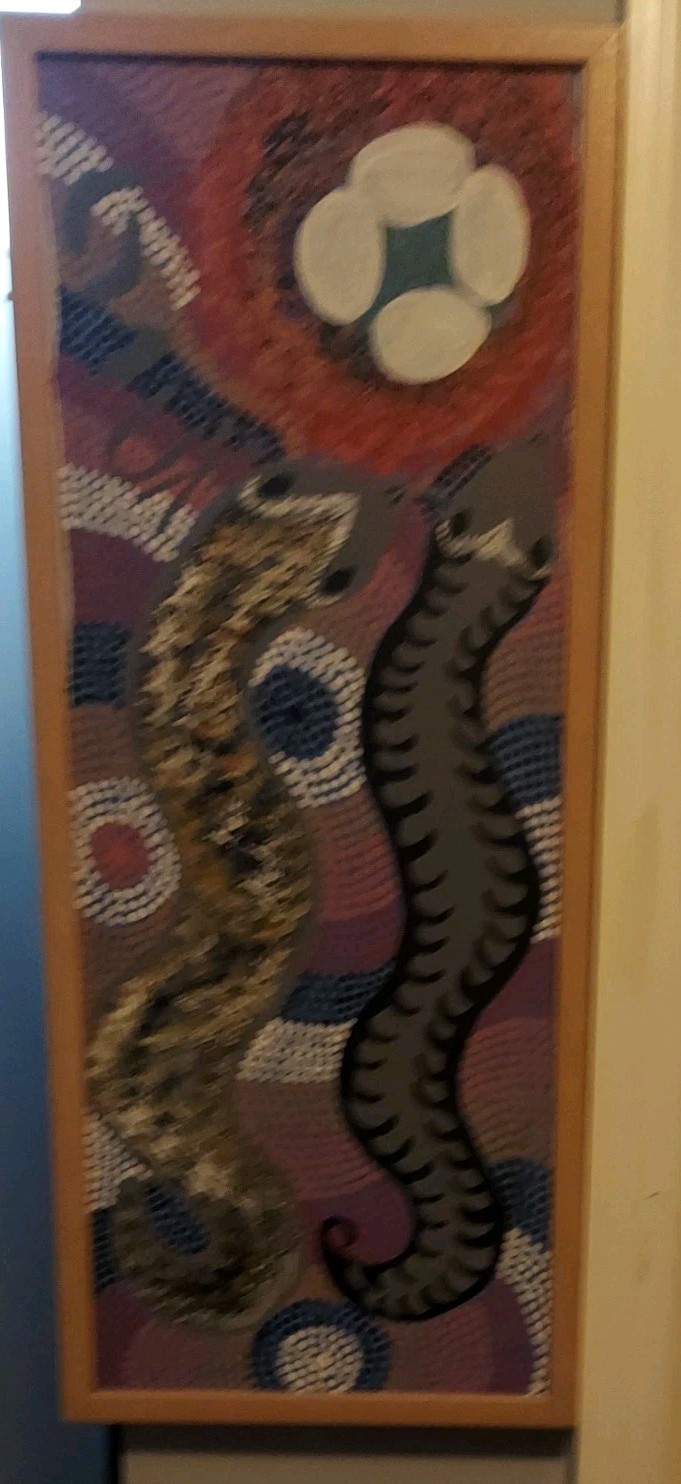 Original SIGNED Aboriginal Artist Australia RITA PULA Loy Painting