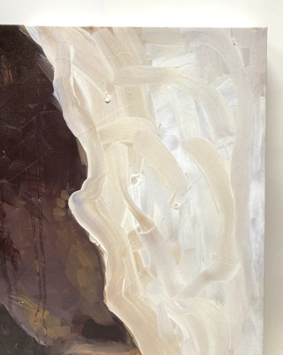 «Head of an American Buffalo» by Hudson Canvas Wrap Painting 2015