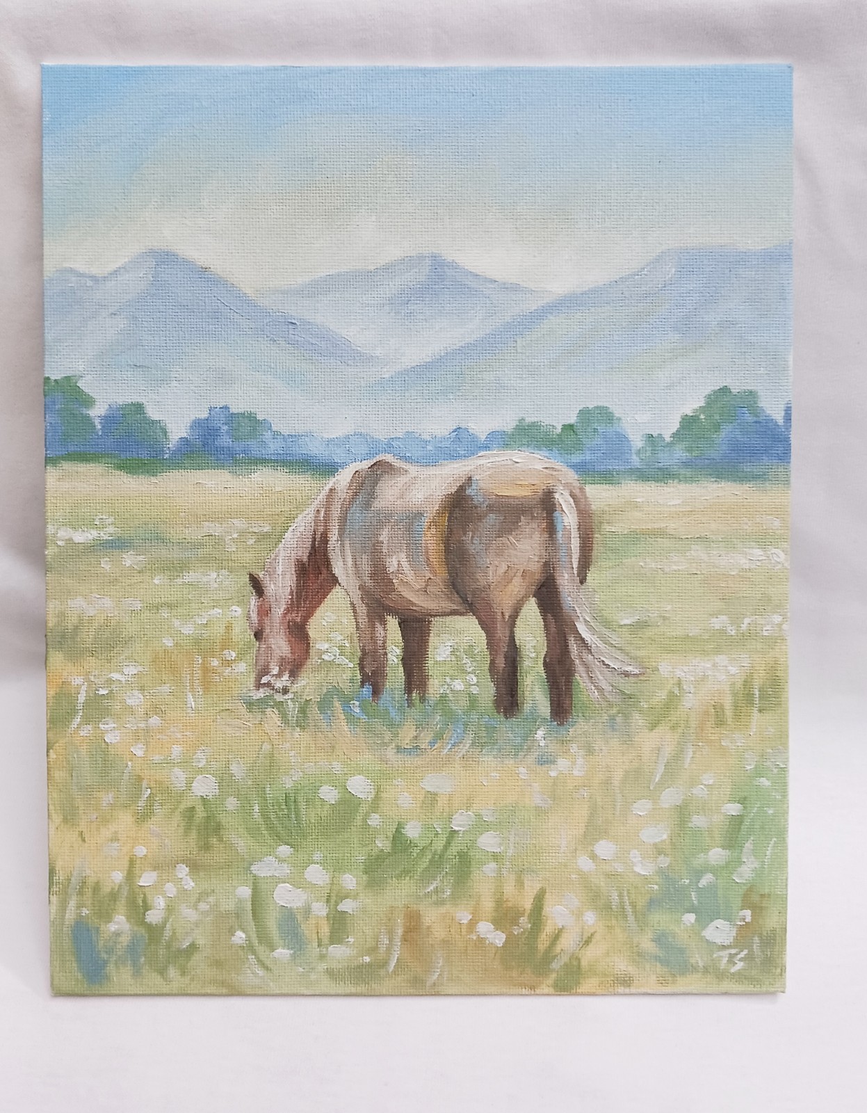 Horse ORIGINAL Oil Painting Pet Portrait IMPRESSIONISM Art 8″x10″