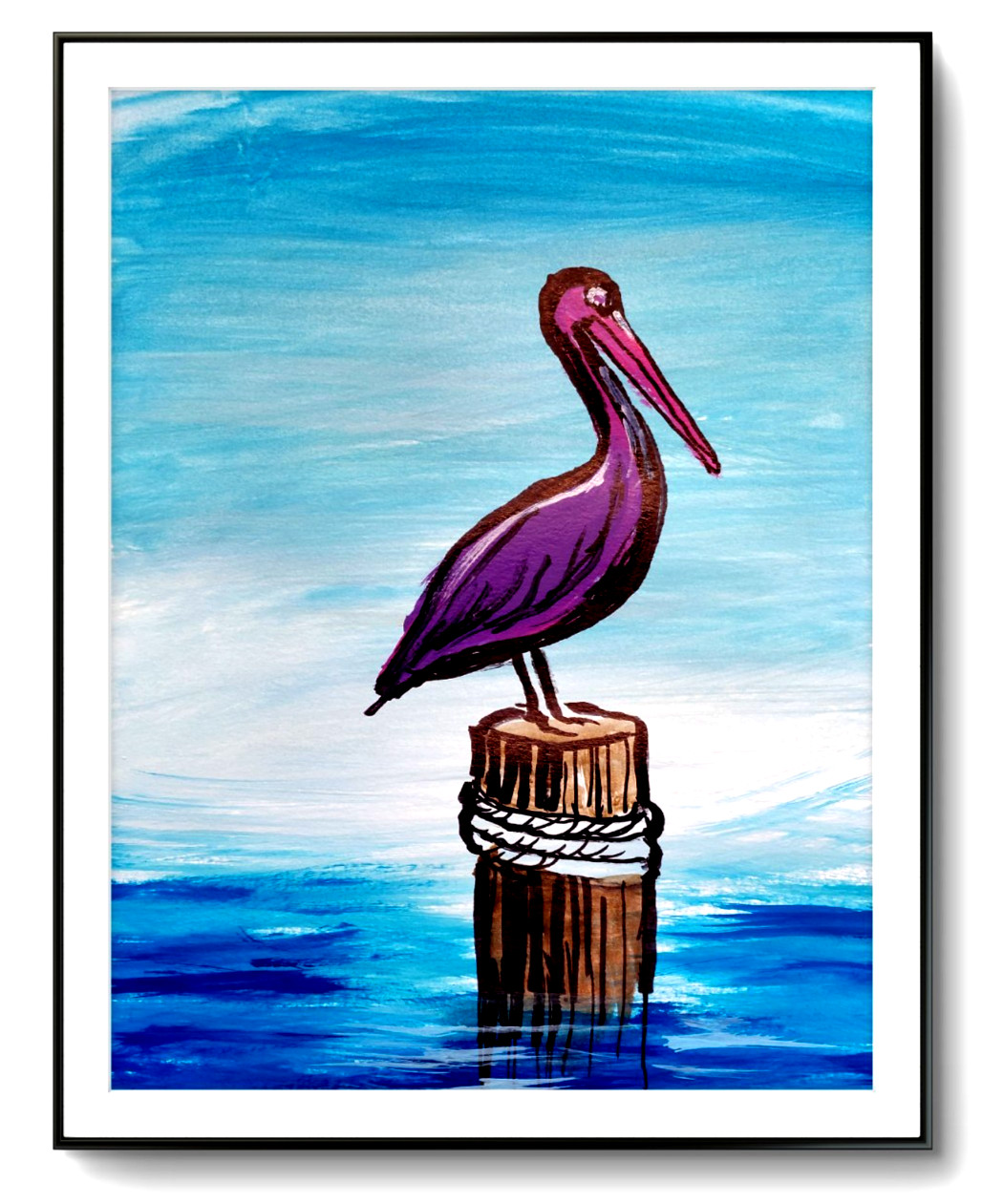 LOVELESS – «PELICAN BAY» 11 X 15 acrylic on gallery paper