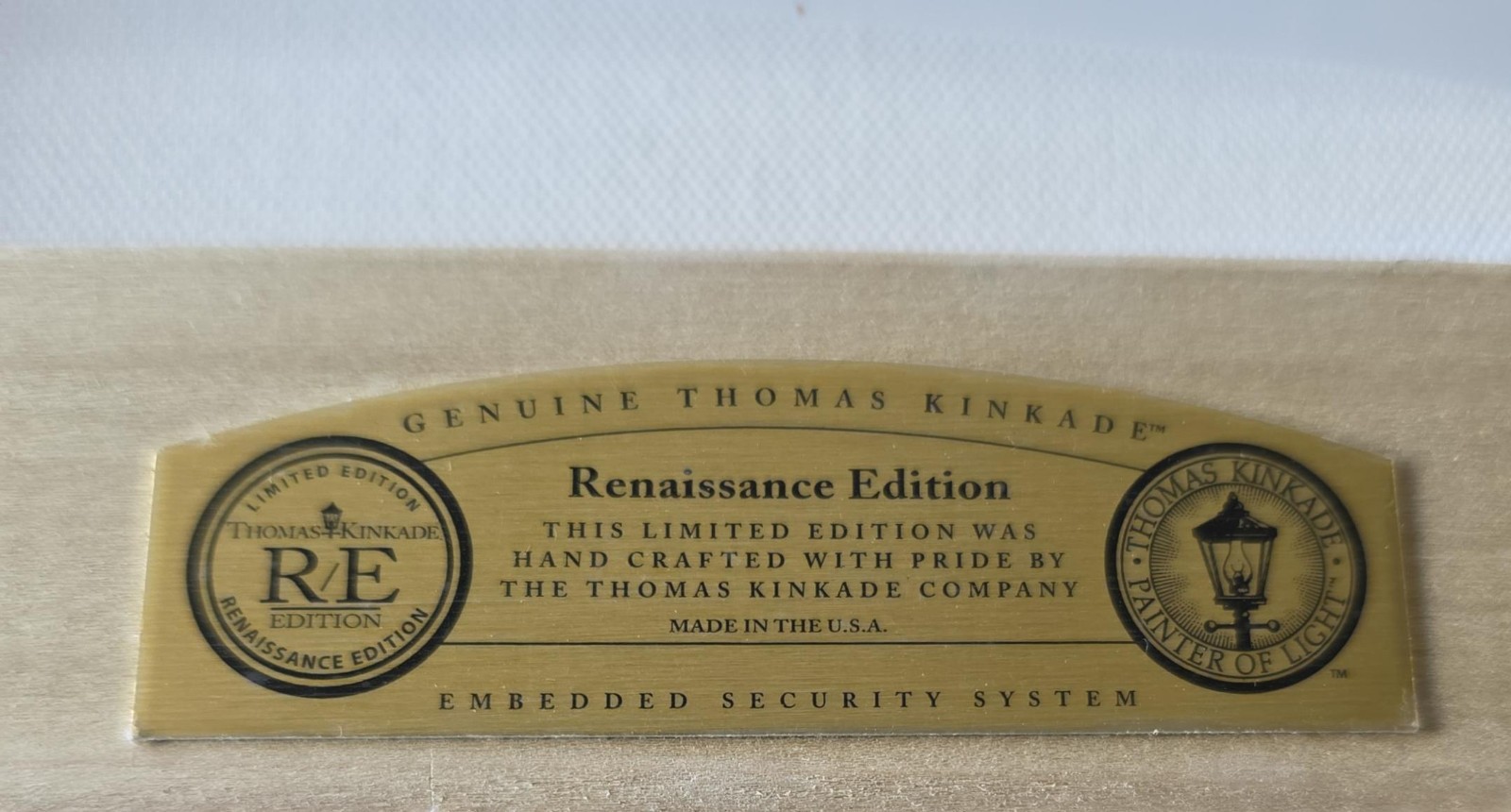 Thomas Kinkade Tinker Bell and Peter Pan fly to Neverland 12×18 R/E COA 13/40