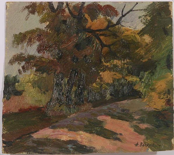 Anatoli Vaskevich (1936-2025) «Forest Road», Oil Painting, 1960s (1)