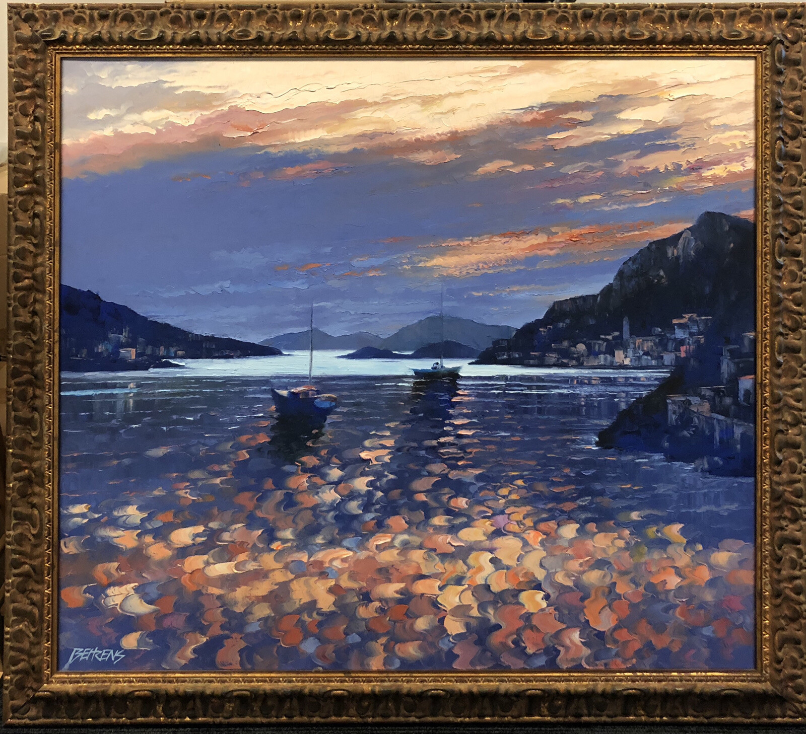 HOWARD BEHRENS Original OIL PAINTING On CANVAS Signed by the Artist