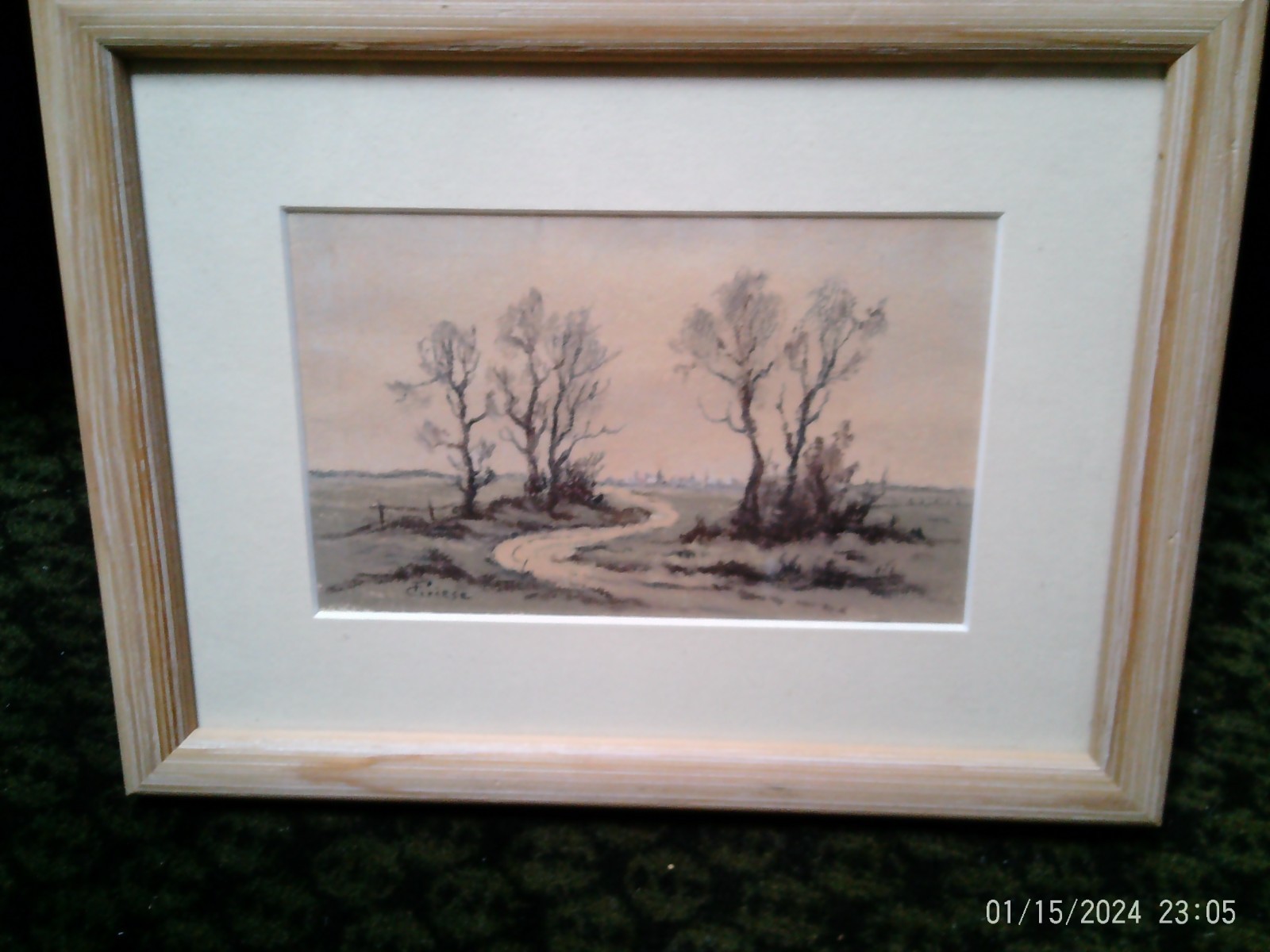 Ernst Friese (1853–1918) Watercolors «Landscape Idyll with Architecture»…