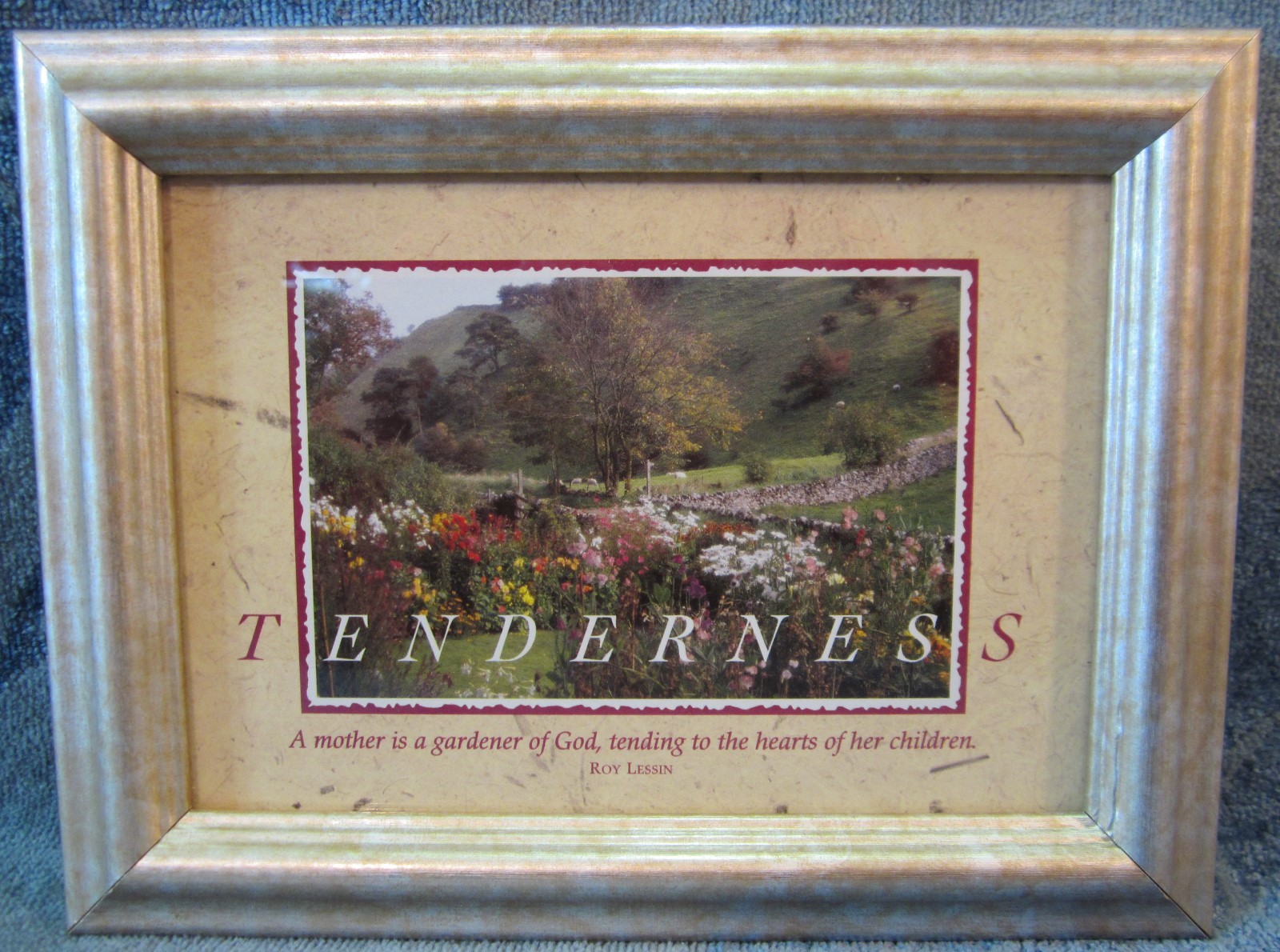 «Tenderness» Art Print Wall Hanging Plaque 8½”X6½” By Roy Lessin Wood Frame