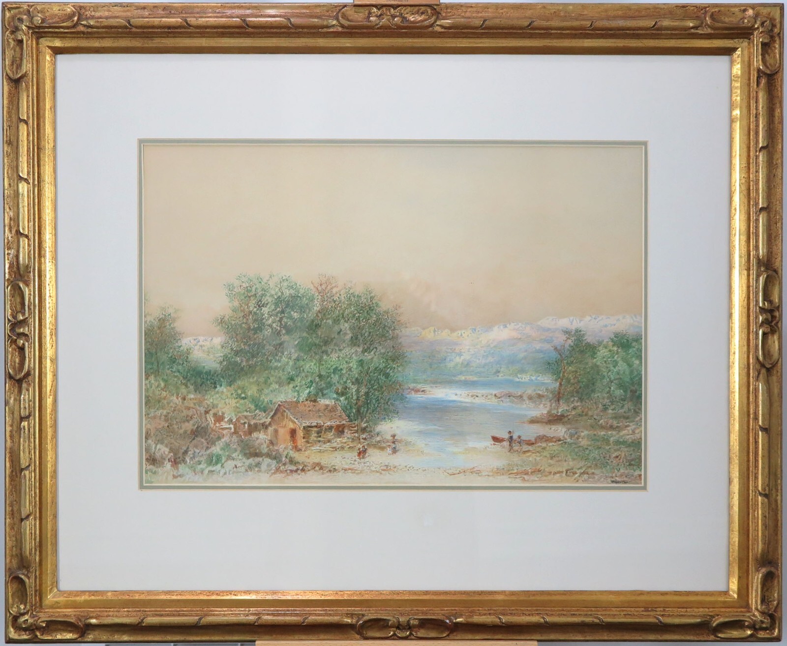 Otto Reinhold Jacobi (1812–1901) RCA Canadian Watercolor Landscape Ontario 1883