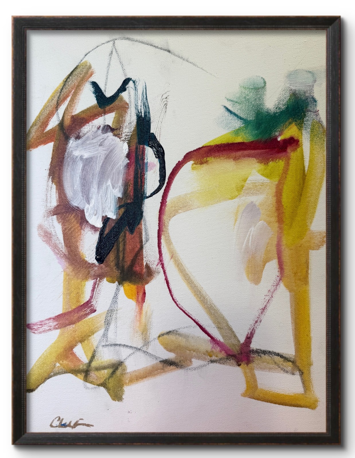Wilson Original Abstract Expressionist Painting on Canvas 12″ x 16″