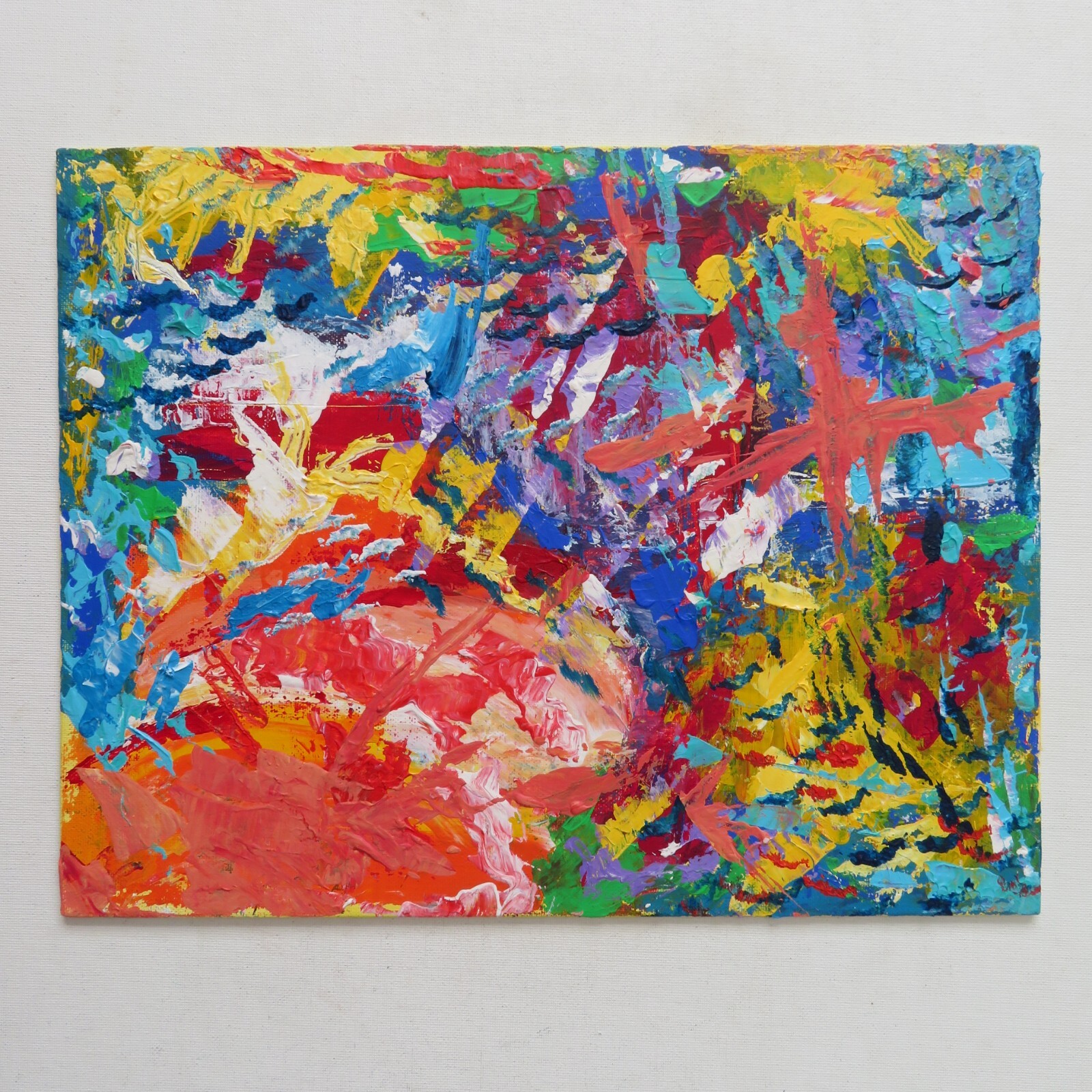 Original Acrylic Painting on Canvas Board, 11″ x 14″ Signed 2020