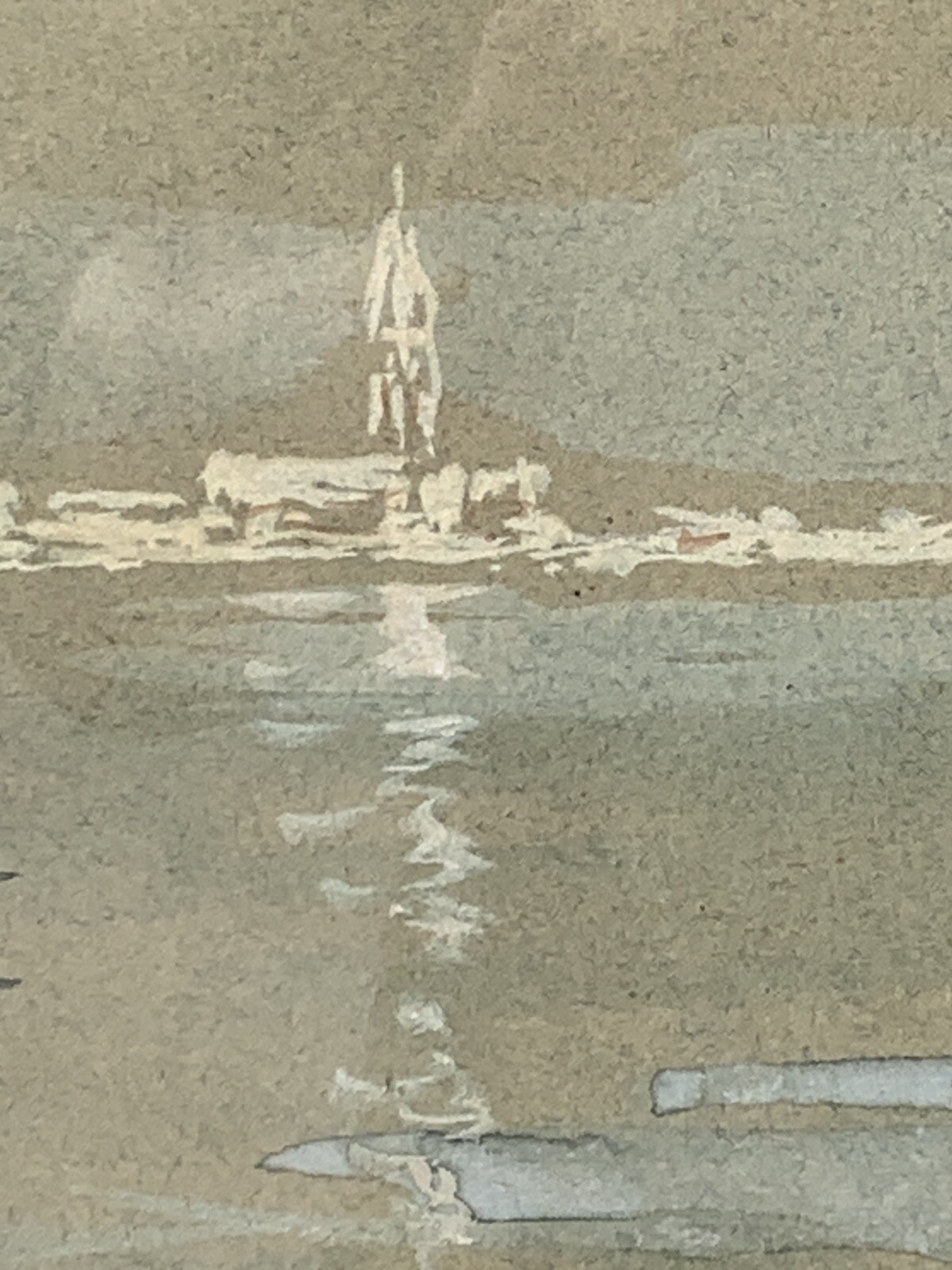 American Illustrator Arthur Burdett Frost Watercolor Port Of Venice Italy. C1910