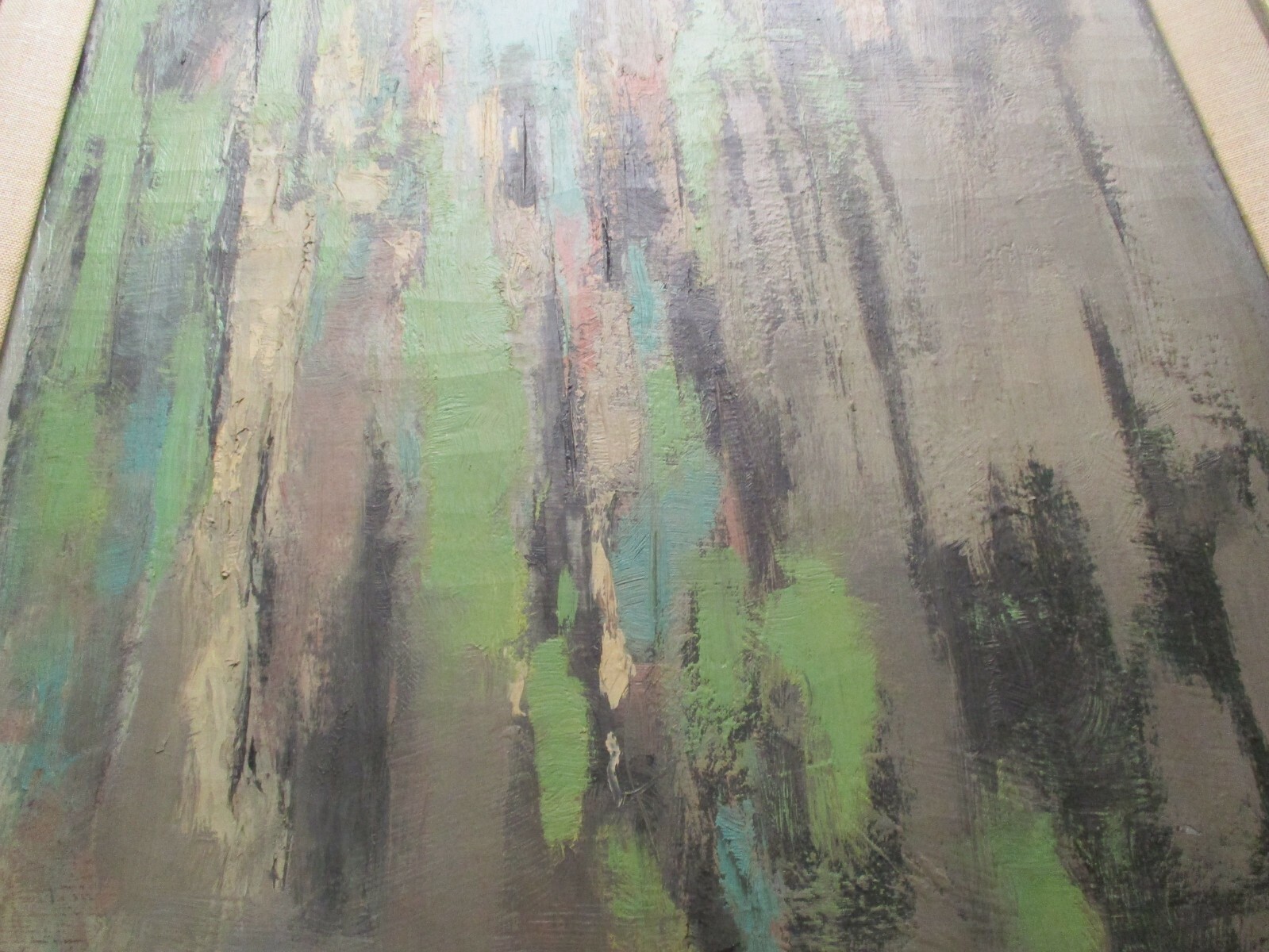 NEW YORK PAINTING VINTAGE EXPRESSIONIST ABSTRACT NON OBJECTIVE 1950’S MODERNIST