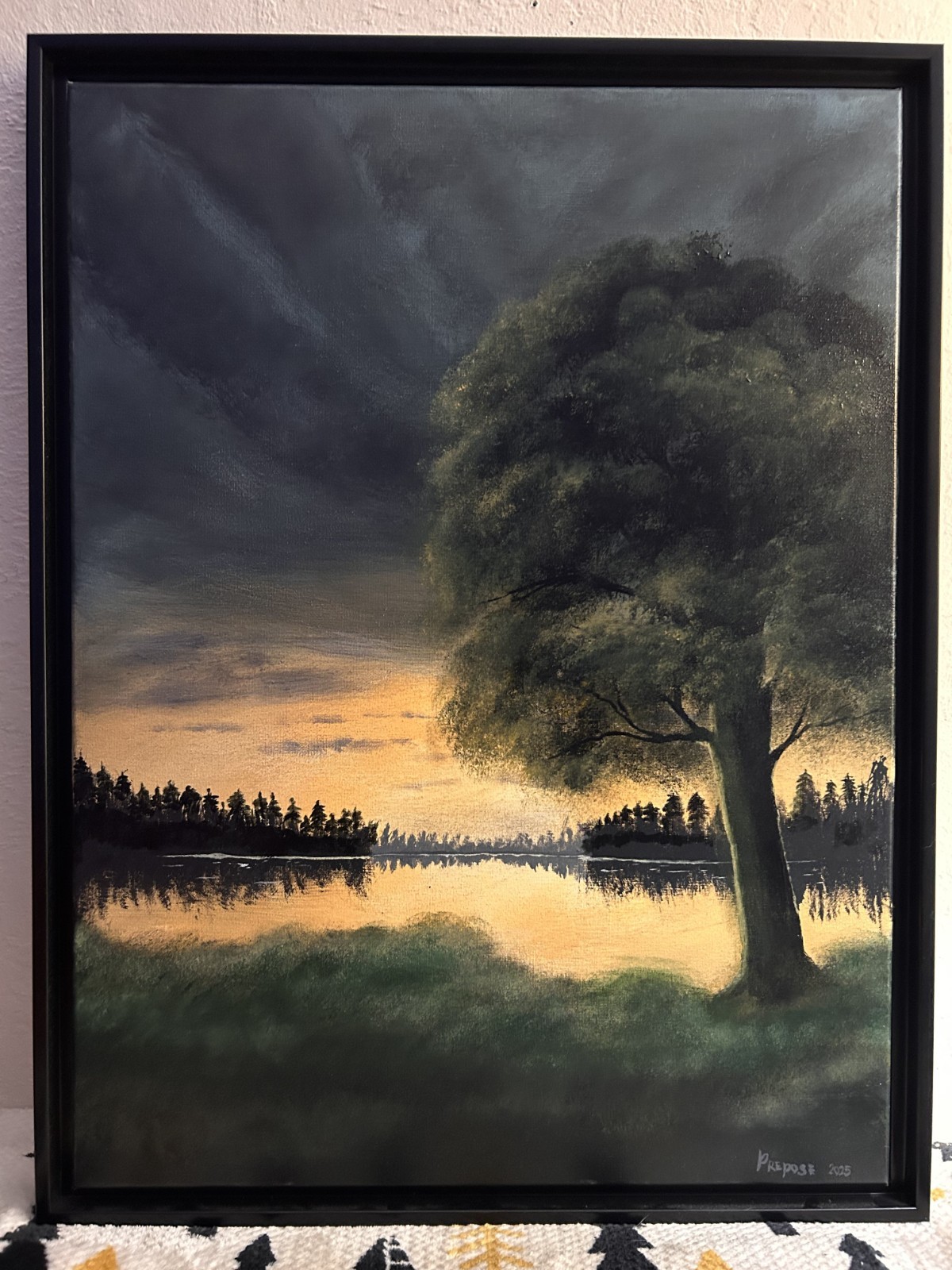 Stillness Before the Storm – Original 18×24 Landscape Painting | Signed & COA