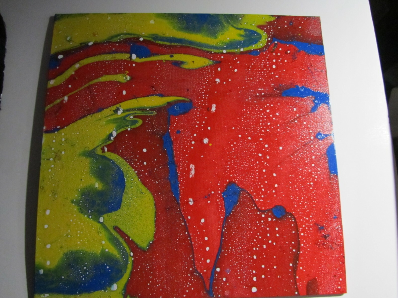 GIFT FOR Origninal abstract artwork Acrylic on canvas painting 12 x 12″ 1 PIECE
