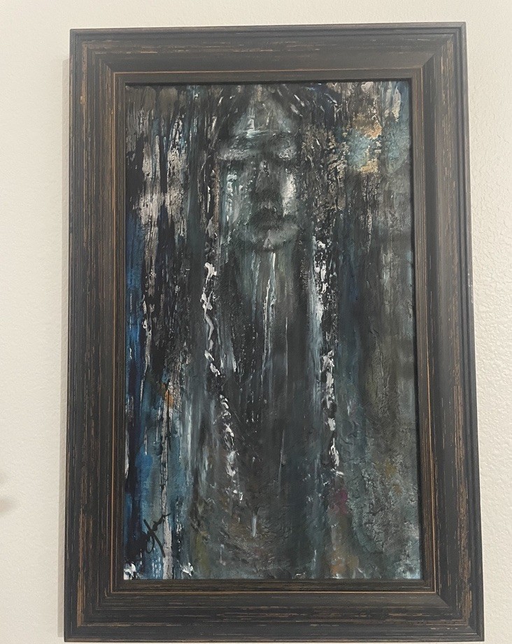 Custom framed / signed “Oaxaca Girl” Original Acrylic Painting on Canvas 24”x16”