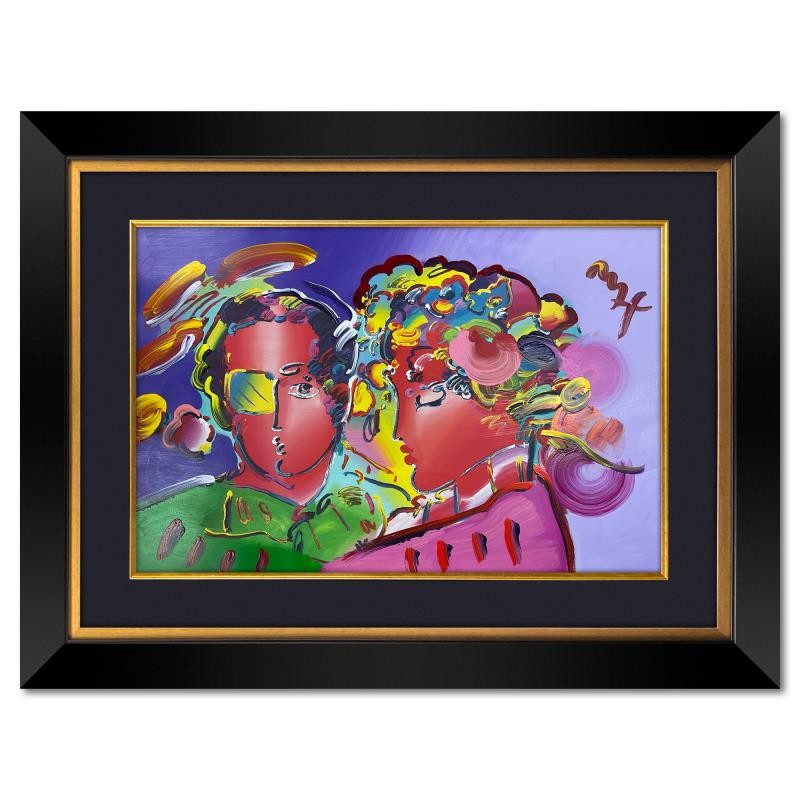 Peter Max «Zero in Love» Framed Acrylic Mixed Media (36.5″ x 48.5″) Hand Signed