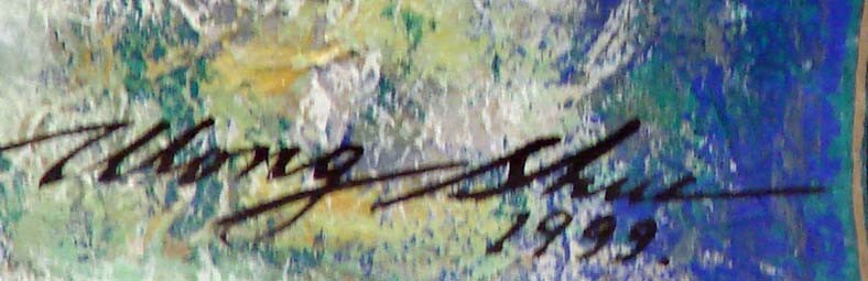 Wong Shue «Turtle Doves & Fruit» Original Gouache Painting Asian Art Make Offer!