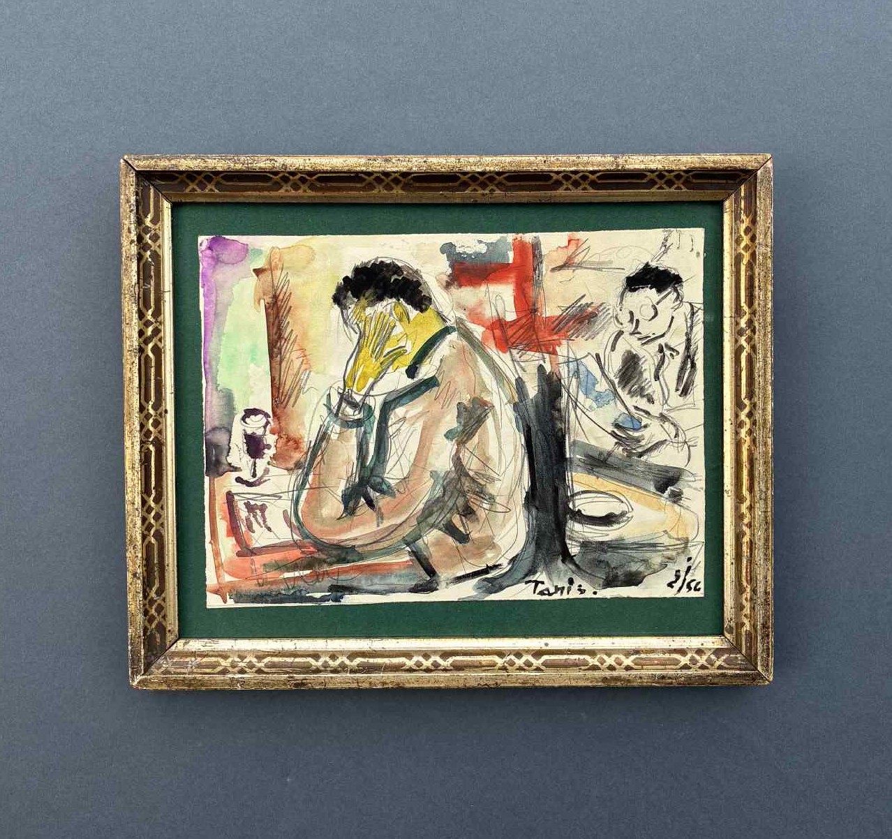 Harold Cousins & Allen Jones. Black Artists in Paris. Dated 1956- Einar Johansen