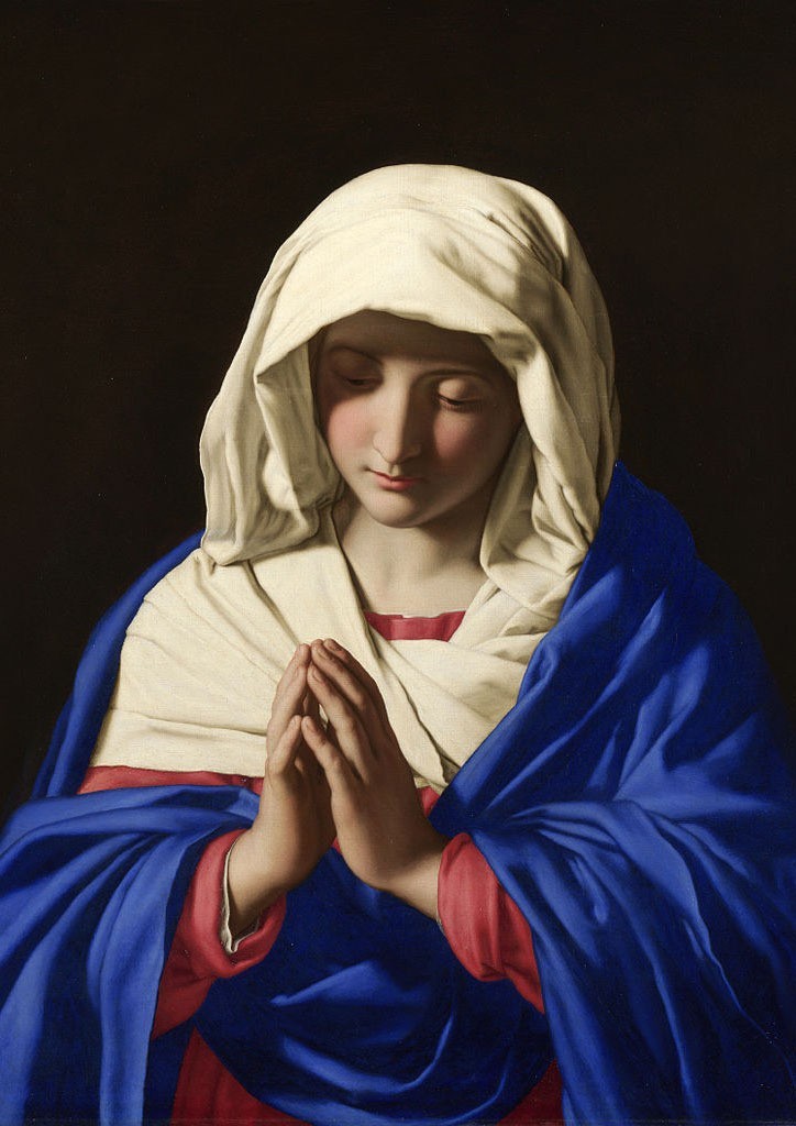 stunning oil painting handpainted on canvas-The Virgin in Prayer