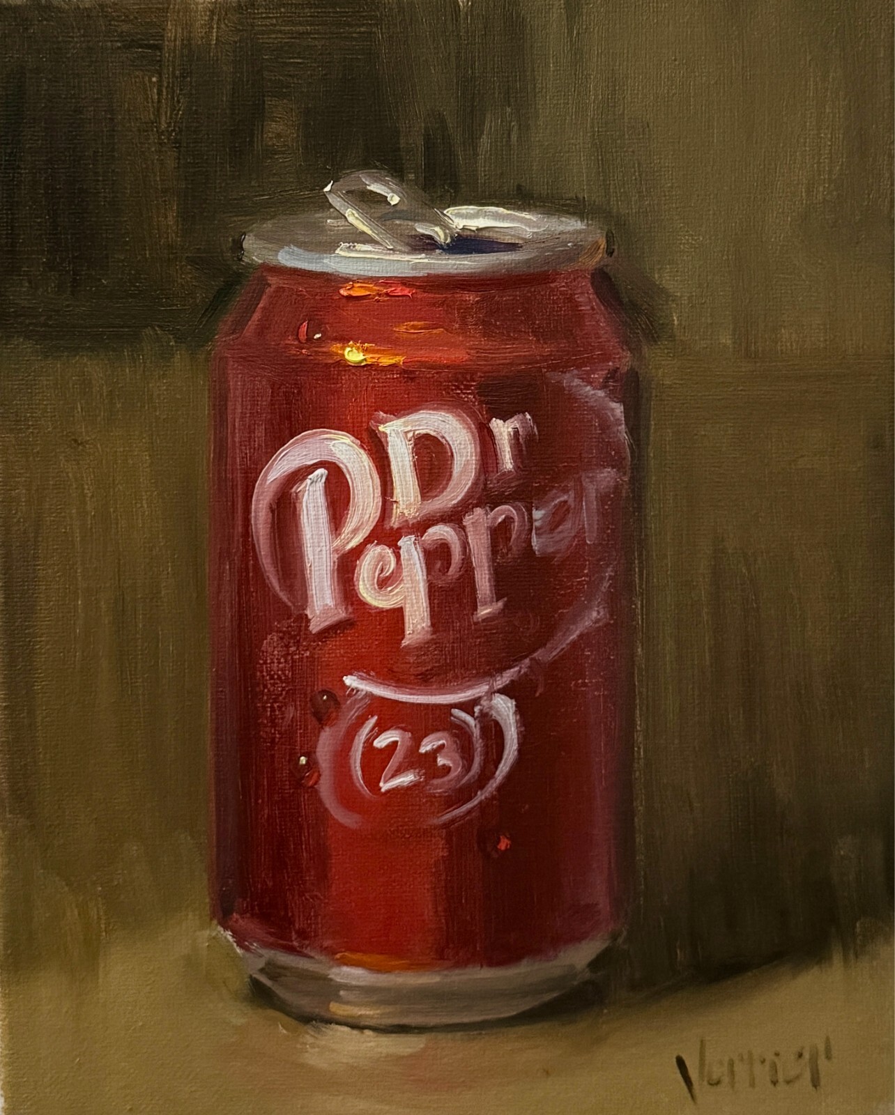 Dr Pepper NOAH VERRIER Still life oil painting, Signed print