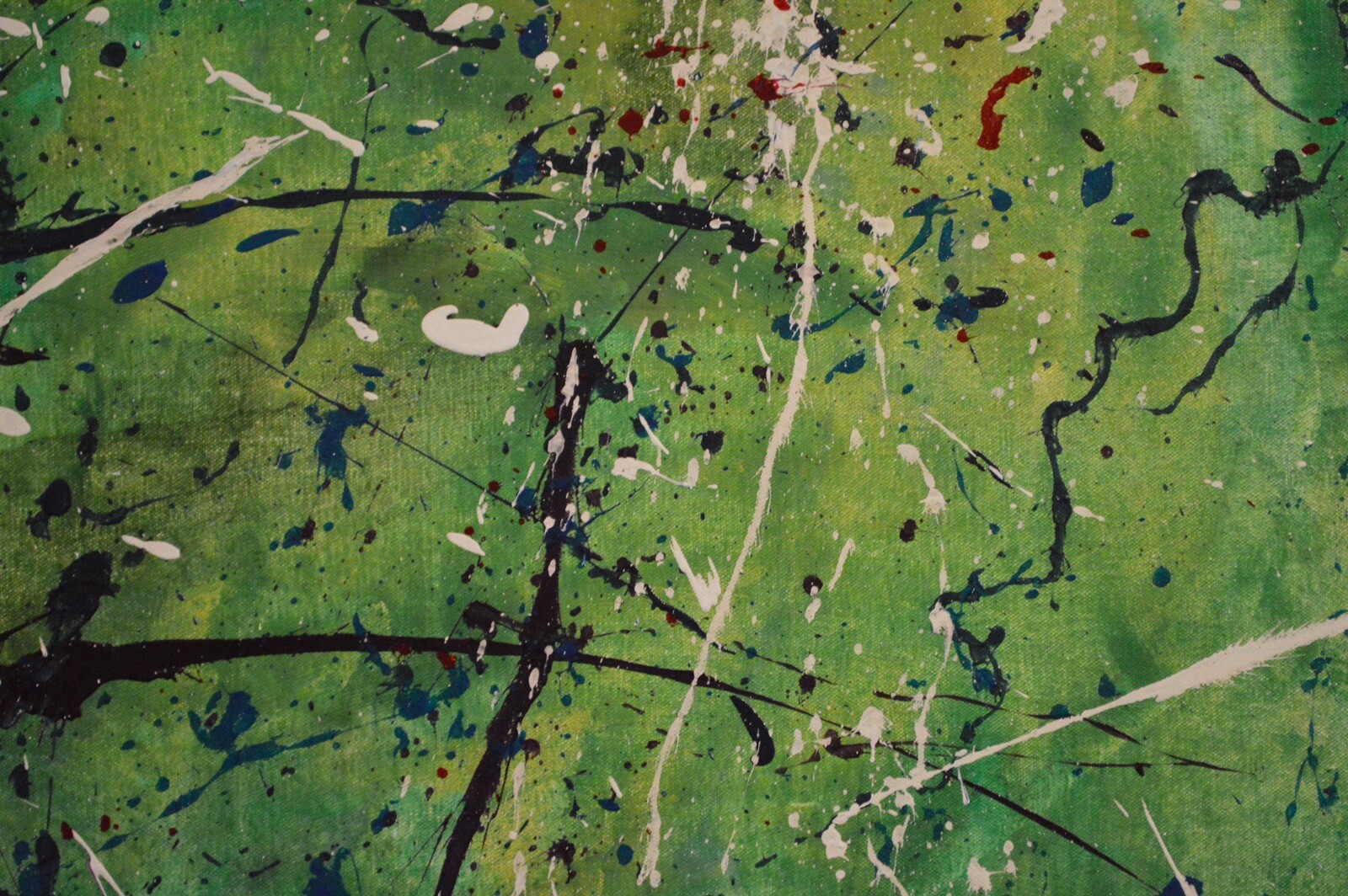 Pollock/Richter style￼ Professional Painting 81” X 62”(6ft 9in)Abstract Modern
