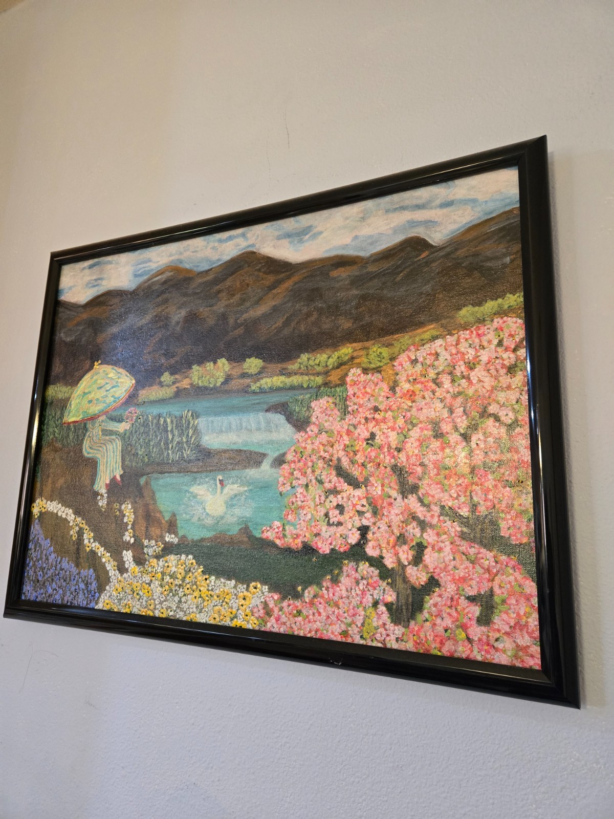 ORIGINAL PAINTING- Fantasy Concept 25″ X 19″ in frame on canvas-detailed work