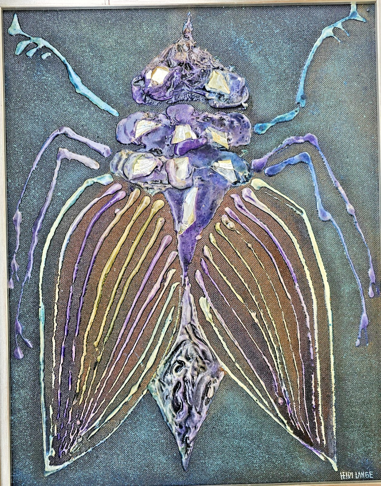 MONUMENTAL SCANDINAVIAN WALL ART MIX MEDIA BRUTALIST STUDIO ARTWORK HEIDI LANGE